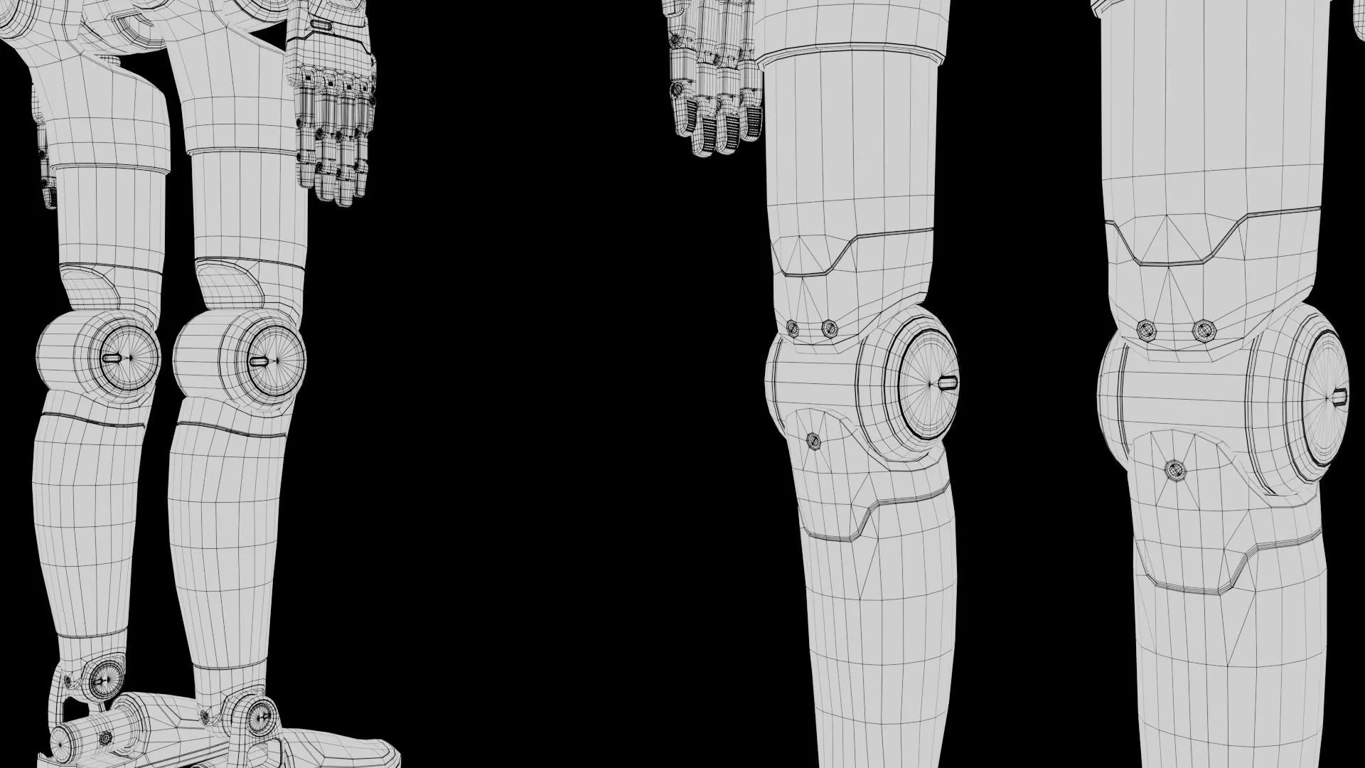 Humanoid Robot Android 3D model_37