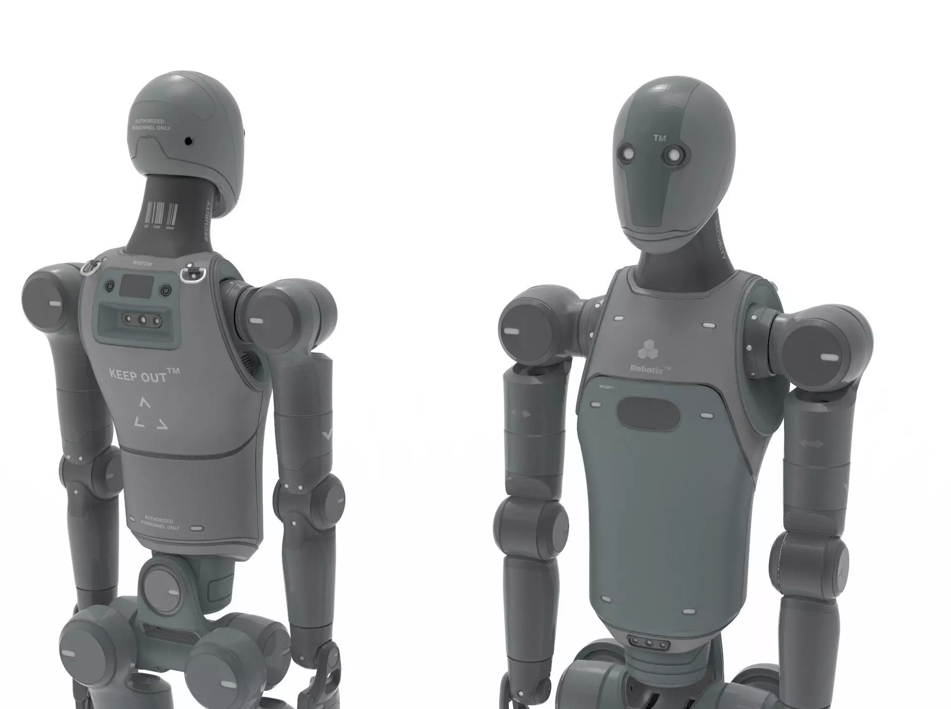 Humanoid Robot Android 3D model_3