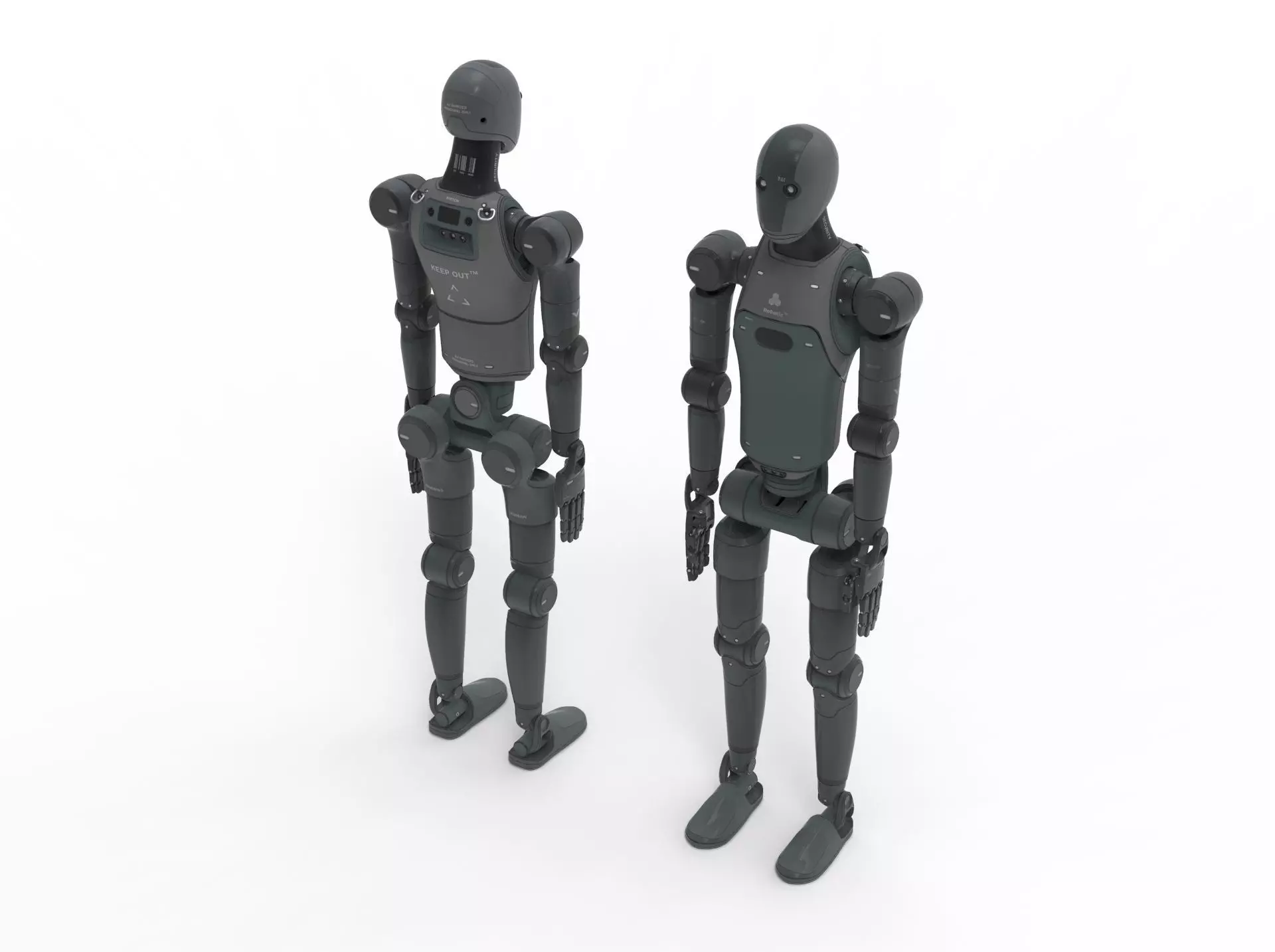 Humanoid Robot Android 3D model_1