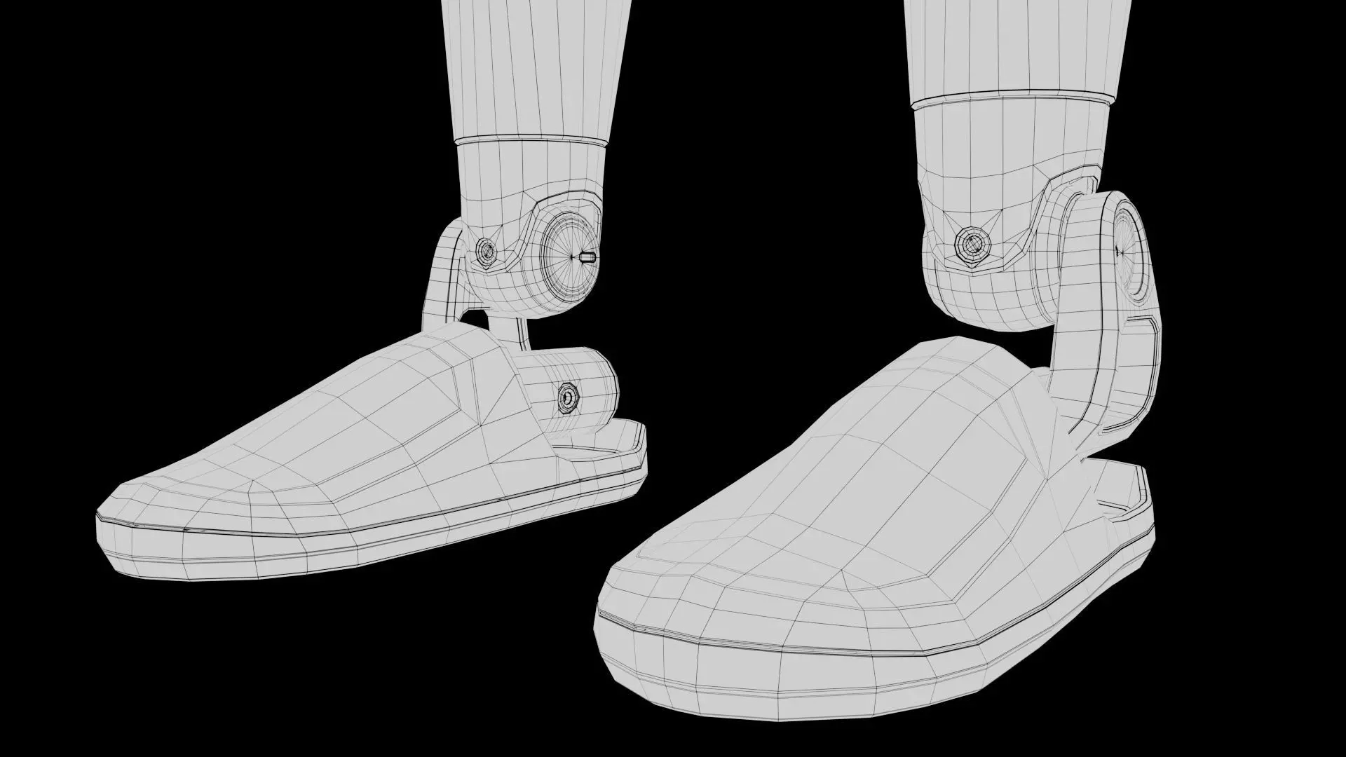 Humanoid Robot Android 3D model_38