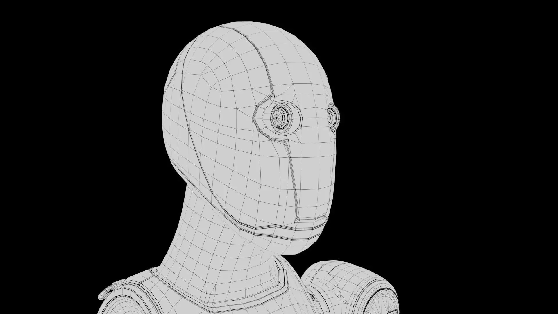 Humanoid Robot Android 3D model_31