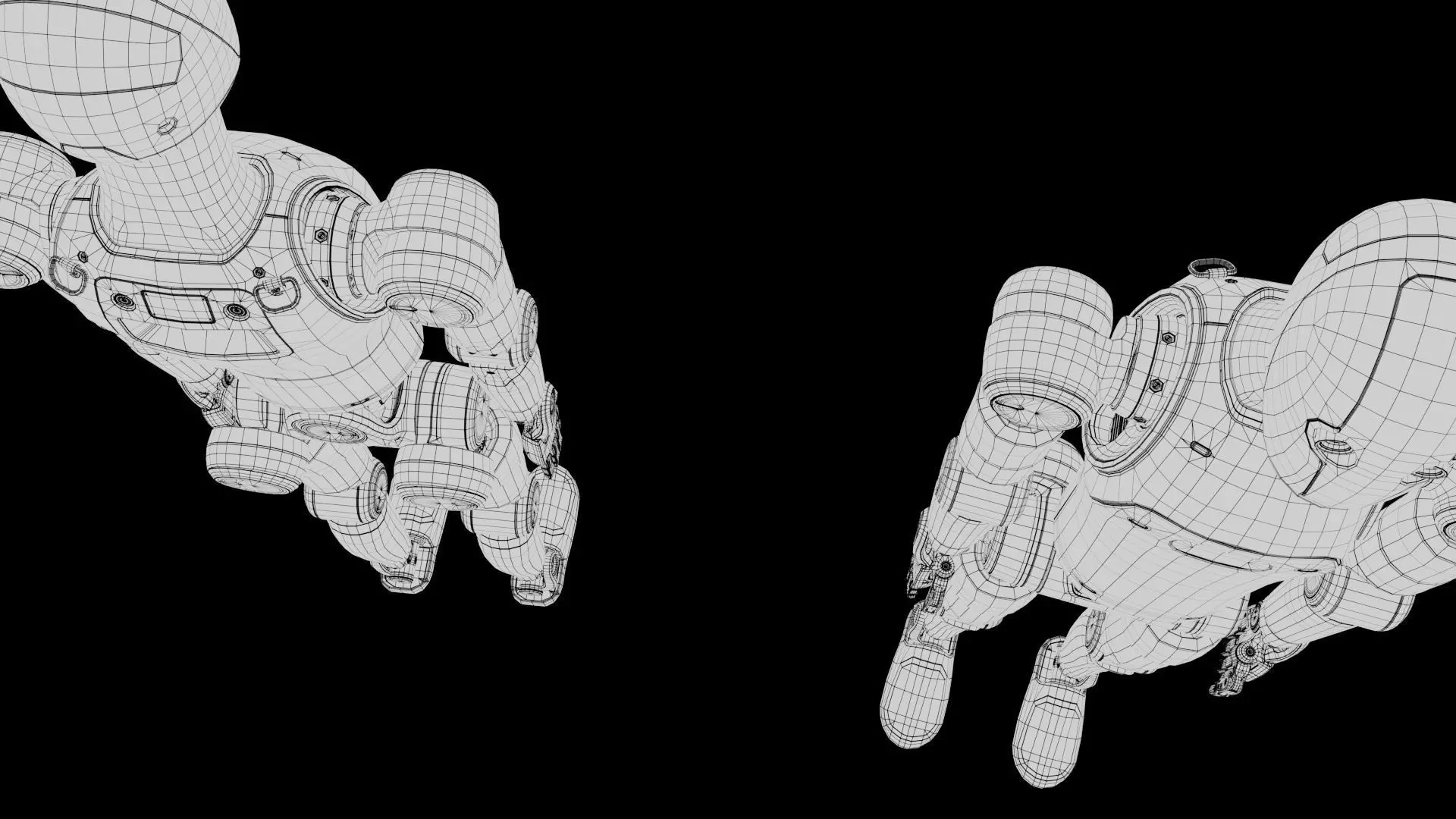 Humanoid Robot Android 3D model_35