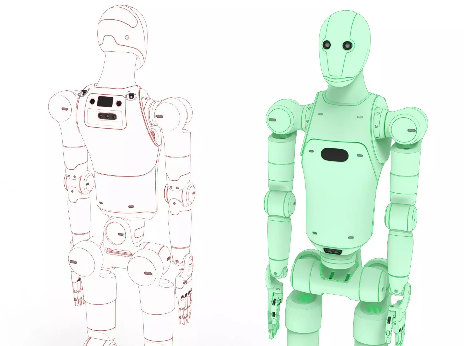 Humanoid Robot Android 3D model_24