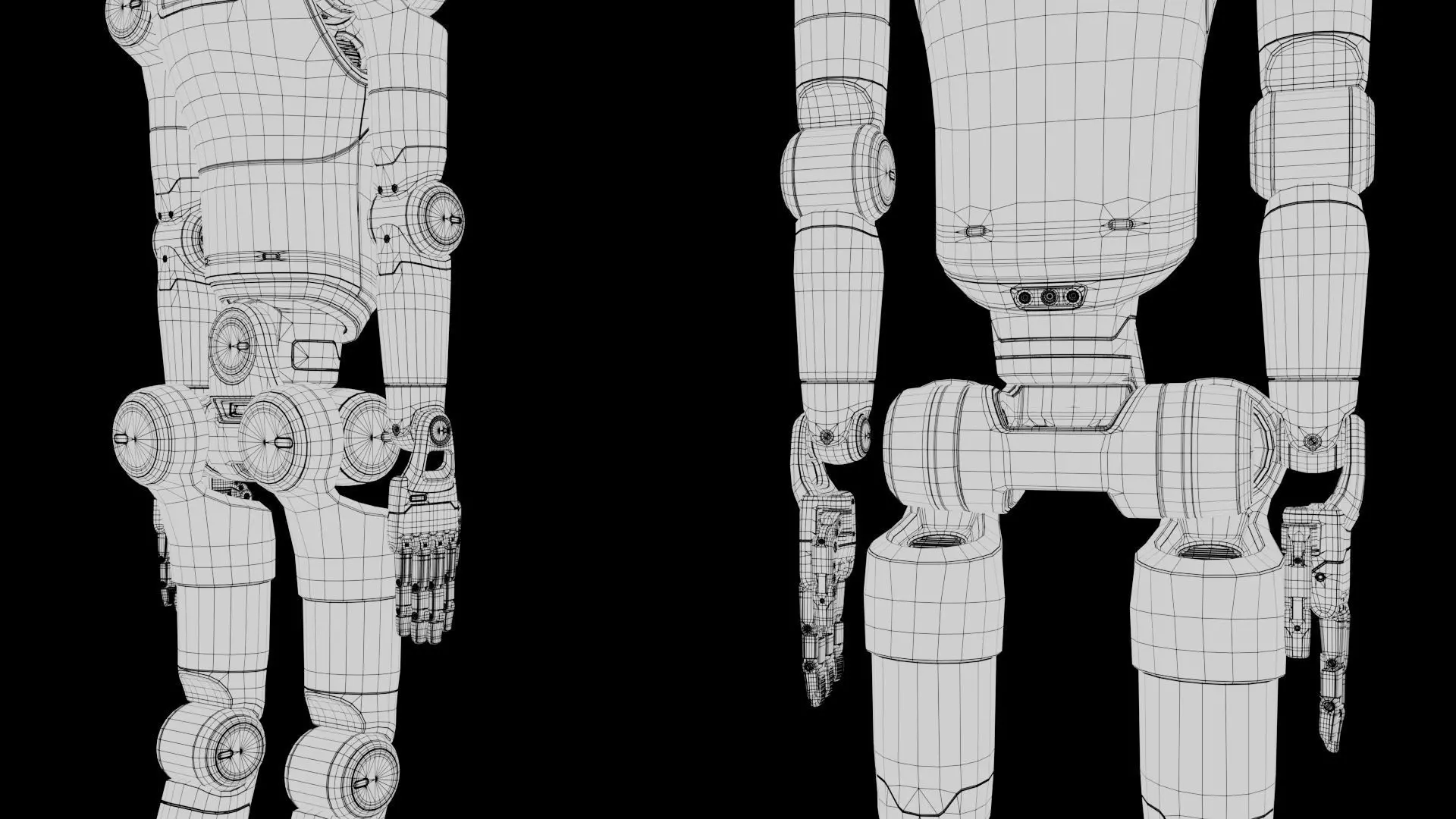 Humanoid Robot Android 3D model_32