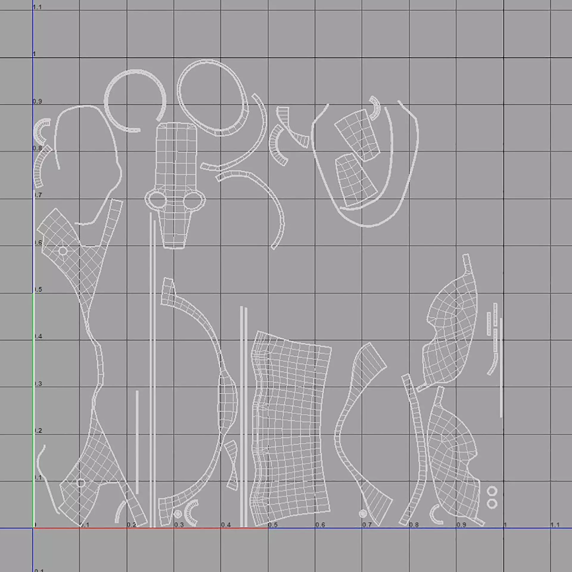 Humanoid Robot Android 3D model_28