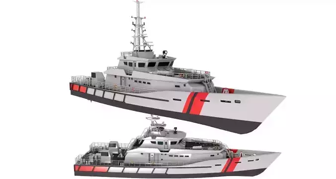 DAMEN Stan Patrol vessel 4207 3D model