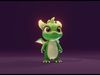 Green Baby Dragon 3D Character with Audio Unity Unreal Ready Low-poly 3D model_4