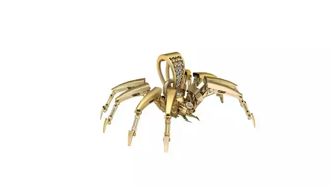 SPIDER GOLD PENDANT 