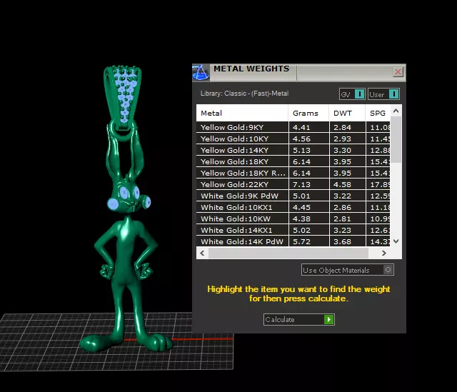 RABBIT GOLD PENDANT   3D print model_7