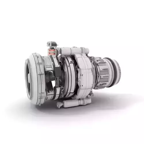 Futuristic Engine Model Pack Low-poly 3D model
