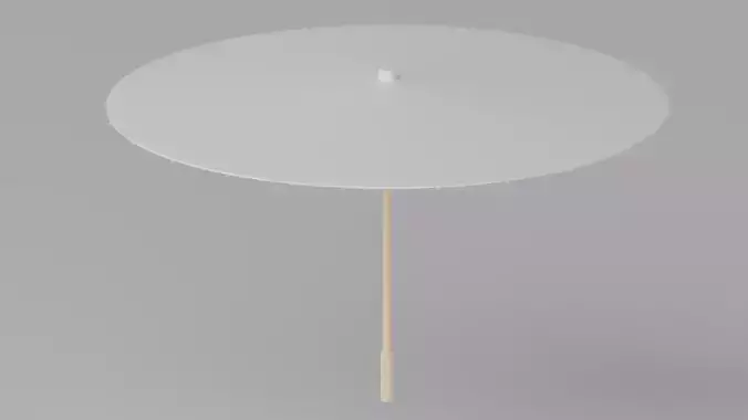 Cartoon Japanese White Umbrella 