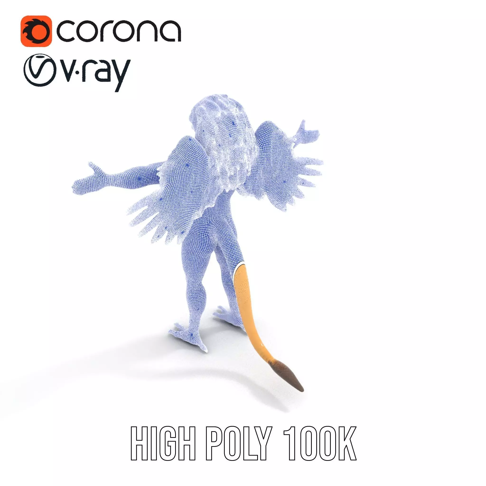 Winged Lion Hybrid Creature Model Pack Low-poly 3D model_23