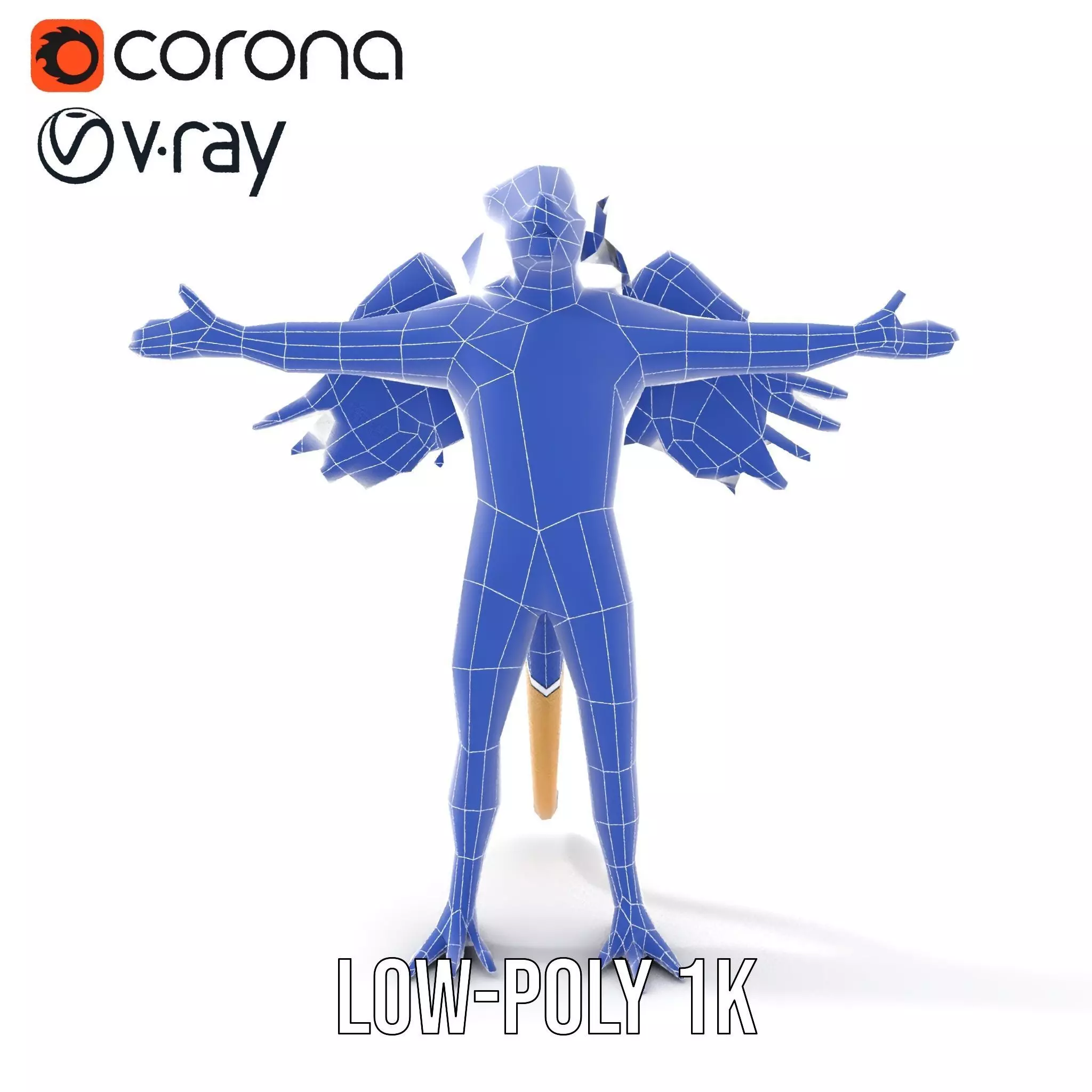 Winged Lion Hybrid Creature Model Pack Low-poly 3D model_28