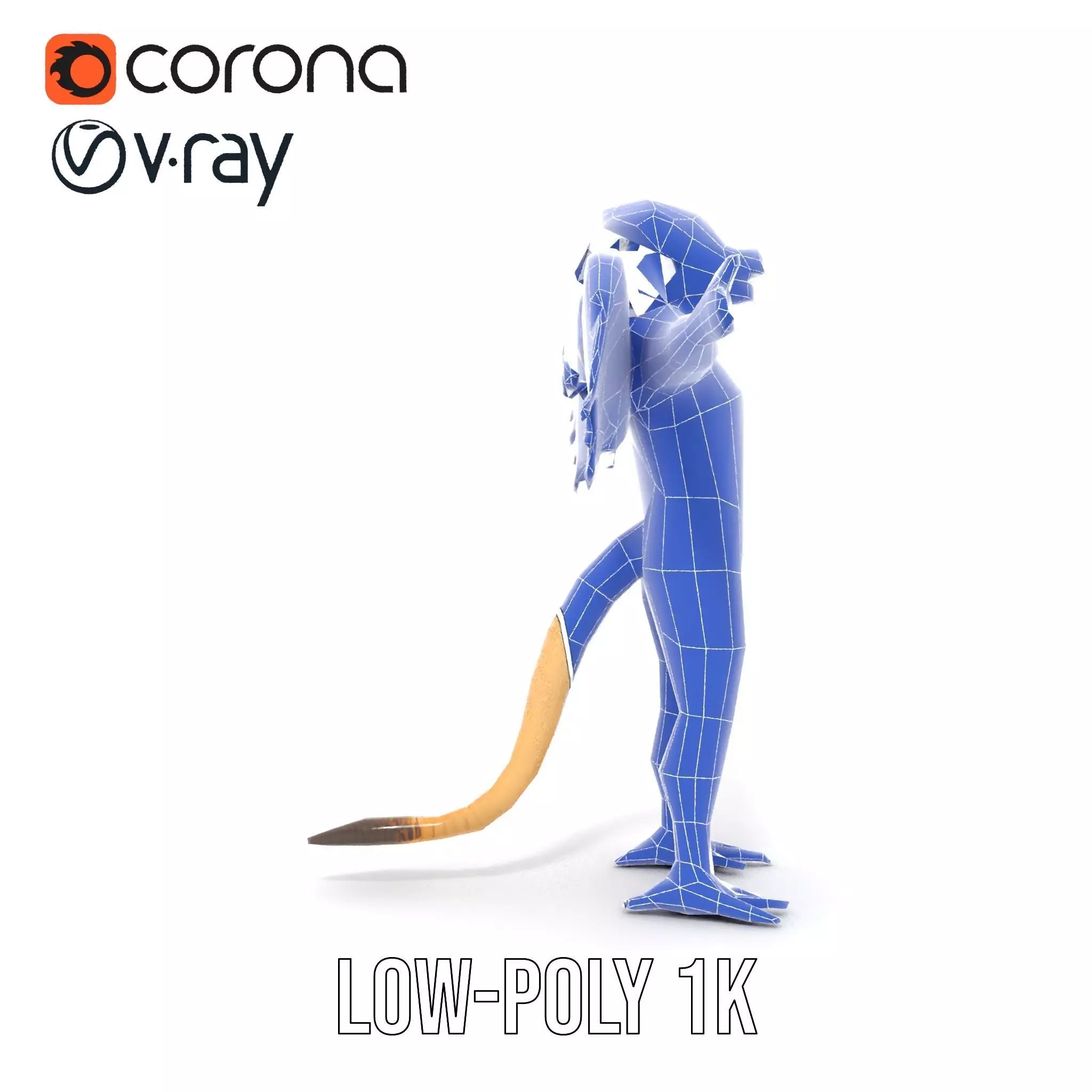 Winged Lion Hybrid Creature Model Pack Low-poly 3D model_31