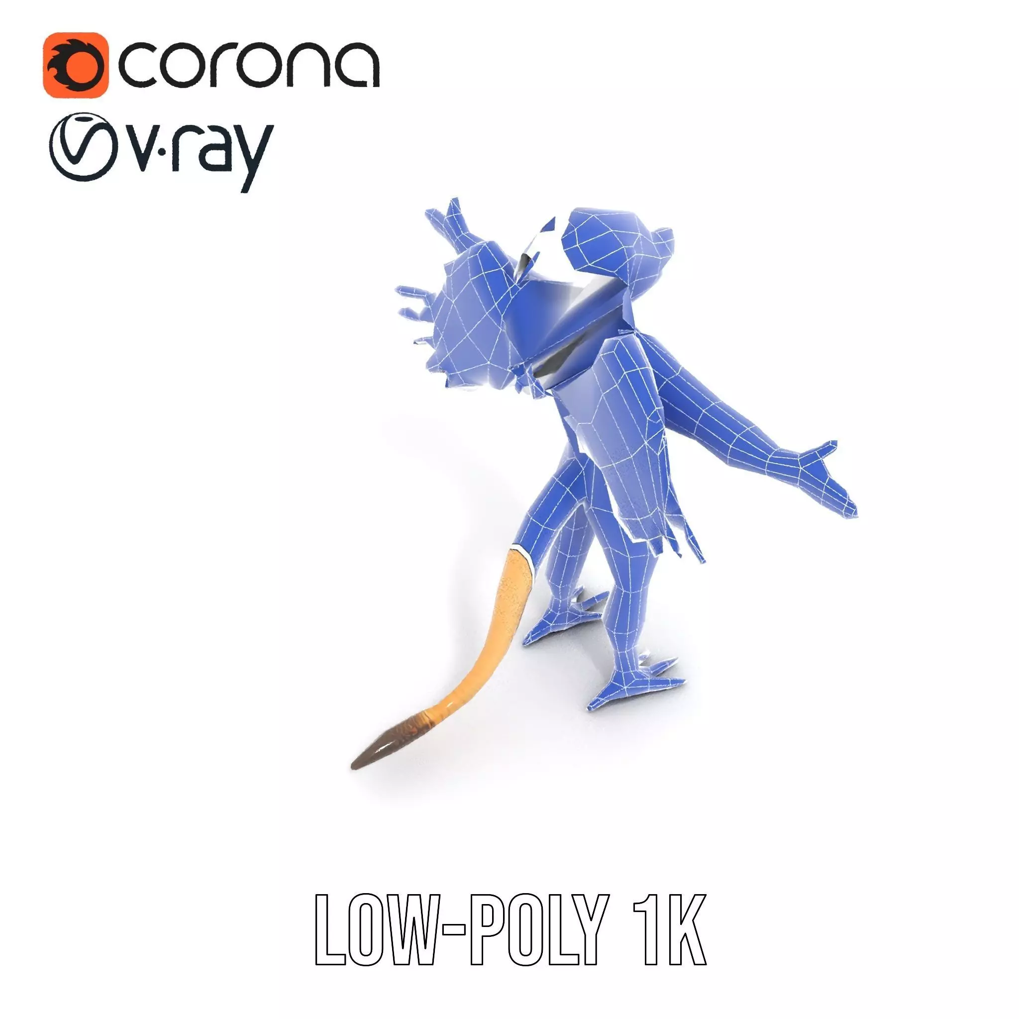 Winged Lion Hybrid Creature Model Pack Low-poly 3D model_19