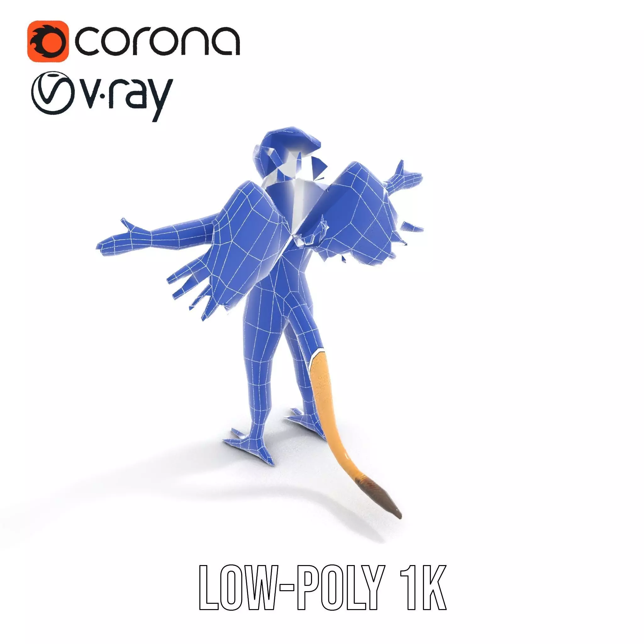 Winged Lion Hybrid Creature Model Pack Low-poly 3D model_17