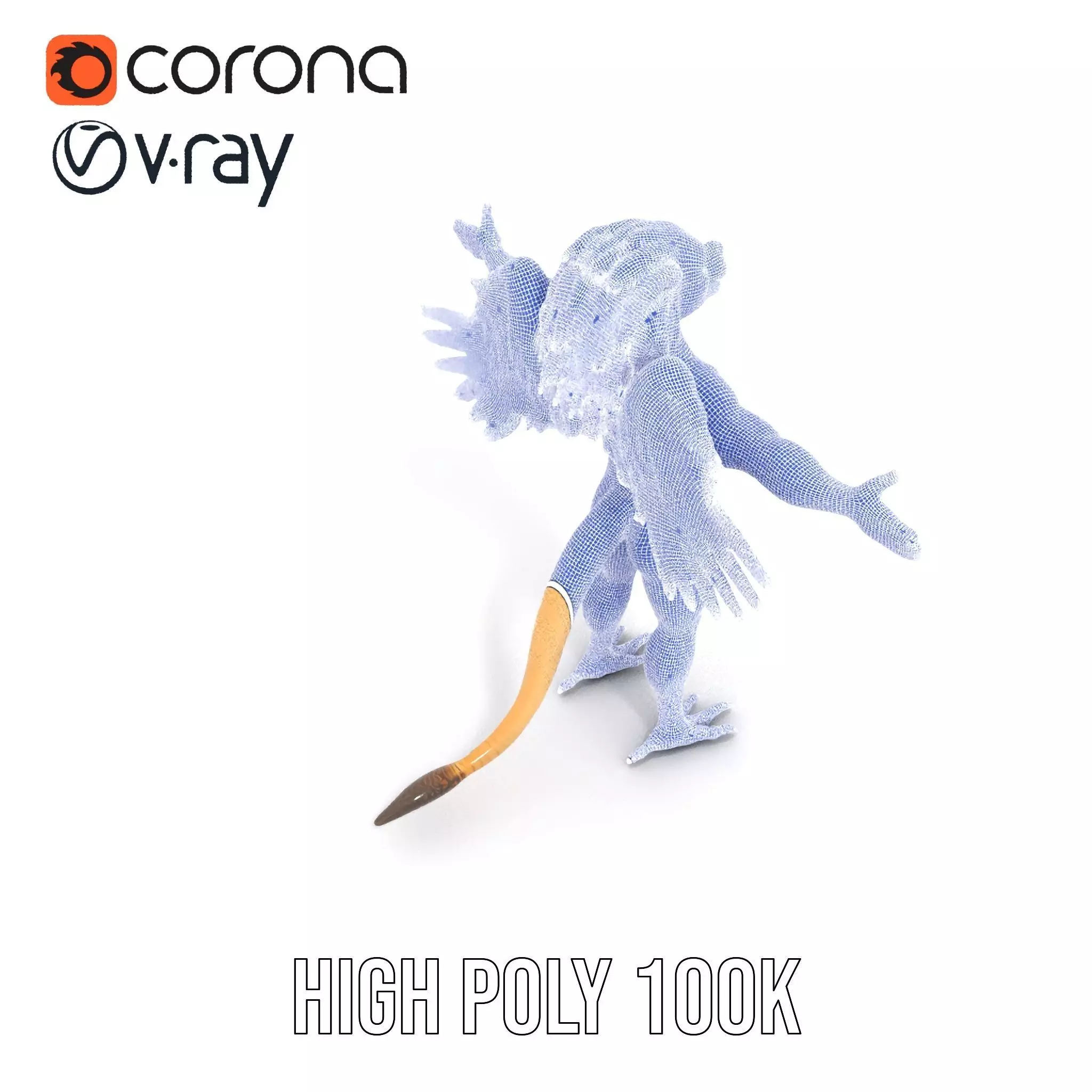 Winged Lion Hybrid Creature Model Pack Low-poly 3D model_20