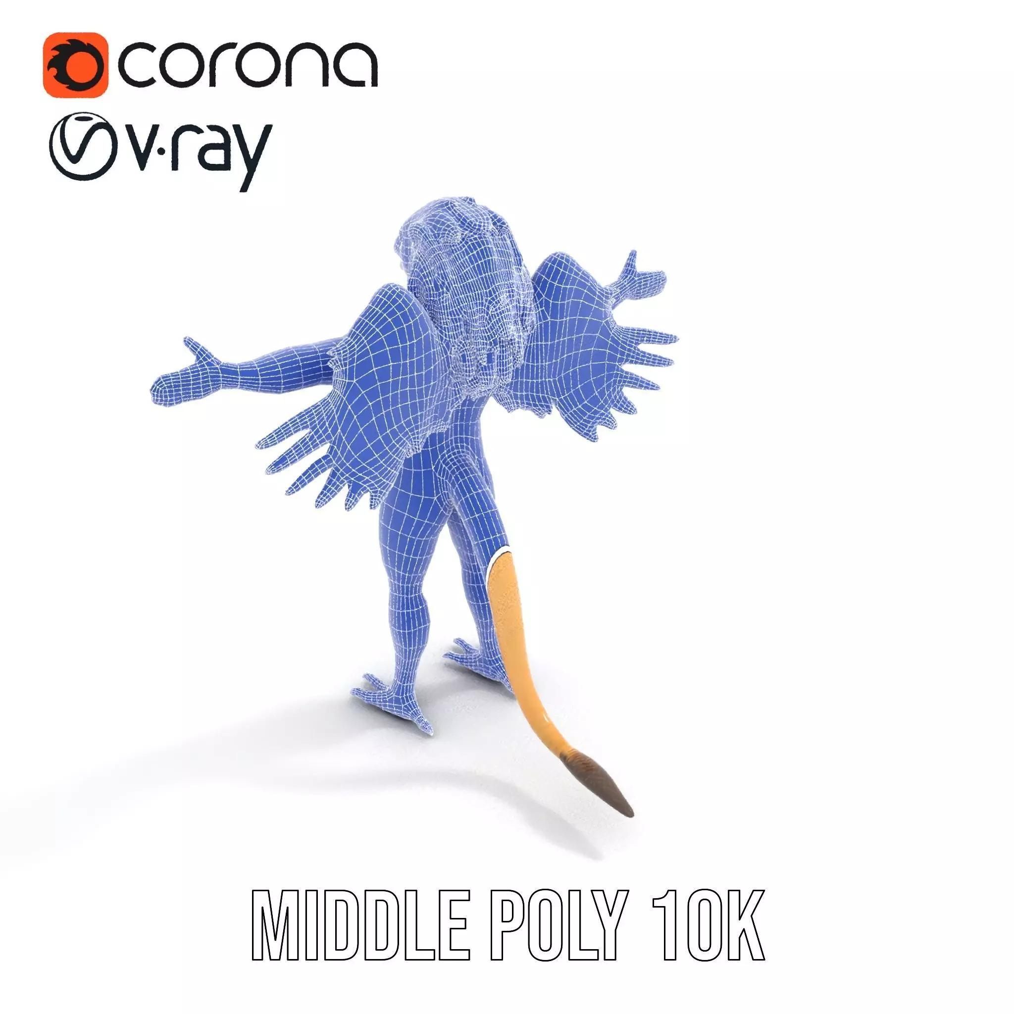 Winged Lion Hybrid Creature Model Pack Low-poly 3D model_30