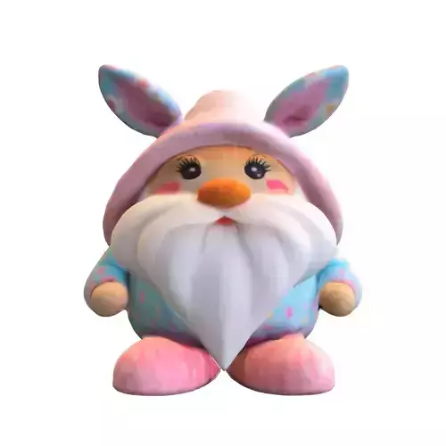 Cute Easter Bunny Gnome