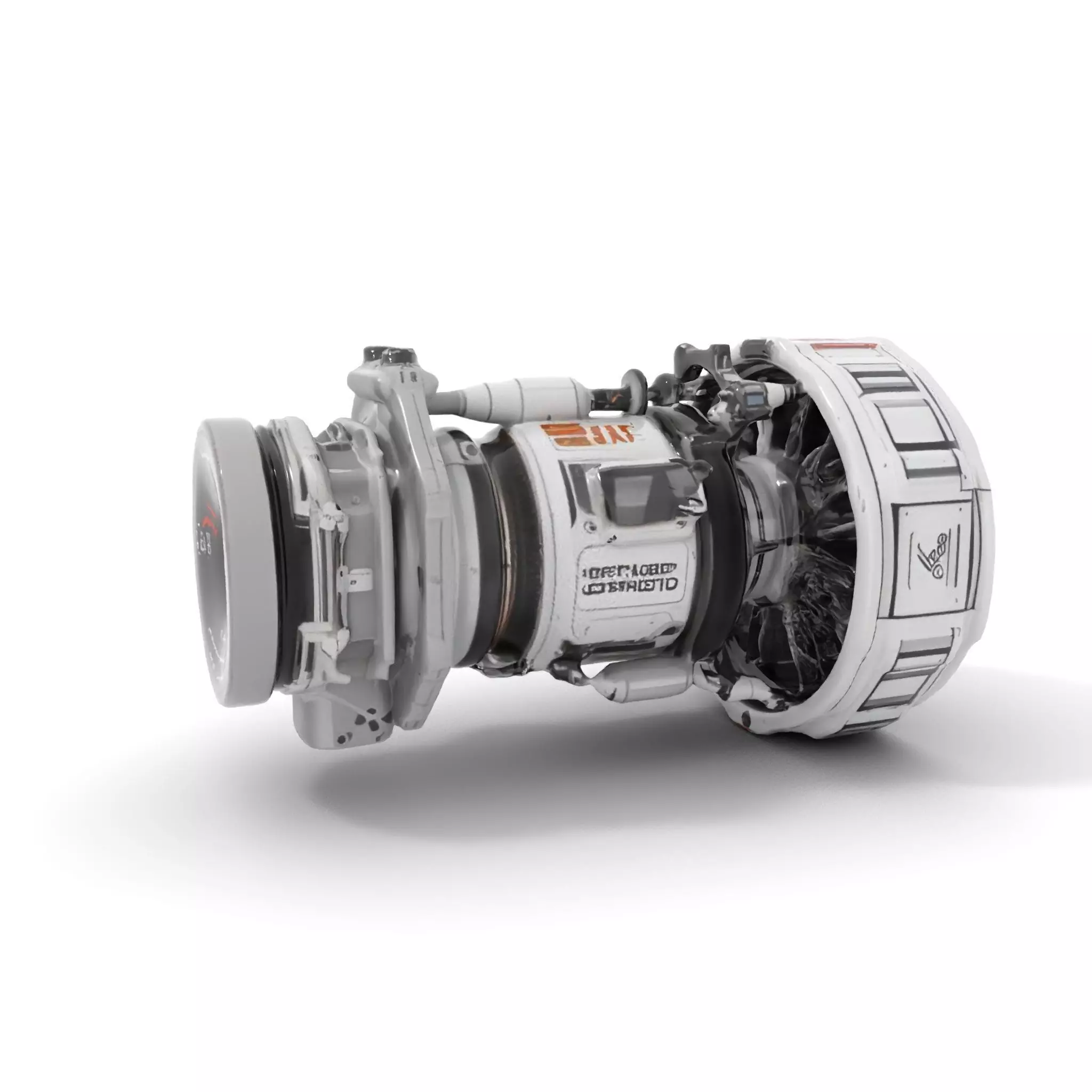 Futuristic Jet Engine model pack Low-poly 3D model_0