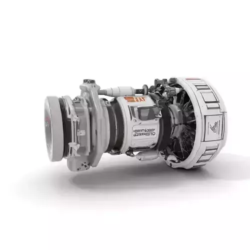 Futuristic Jet Engine model pack Low-poly 3D model