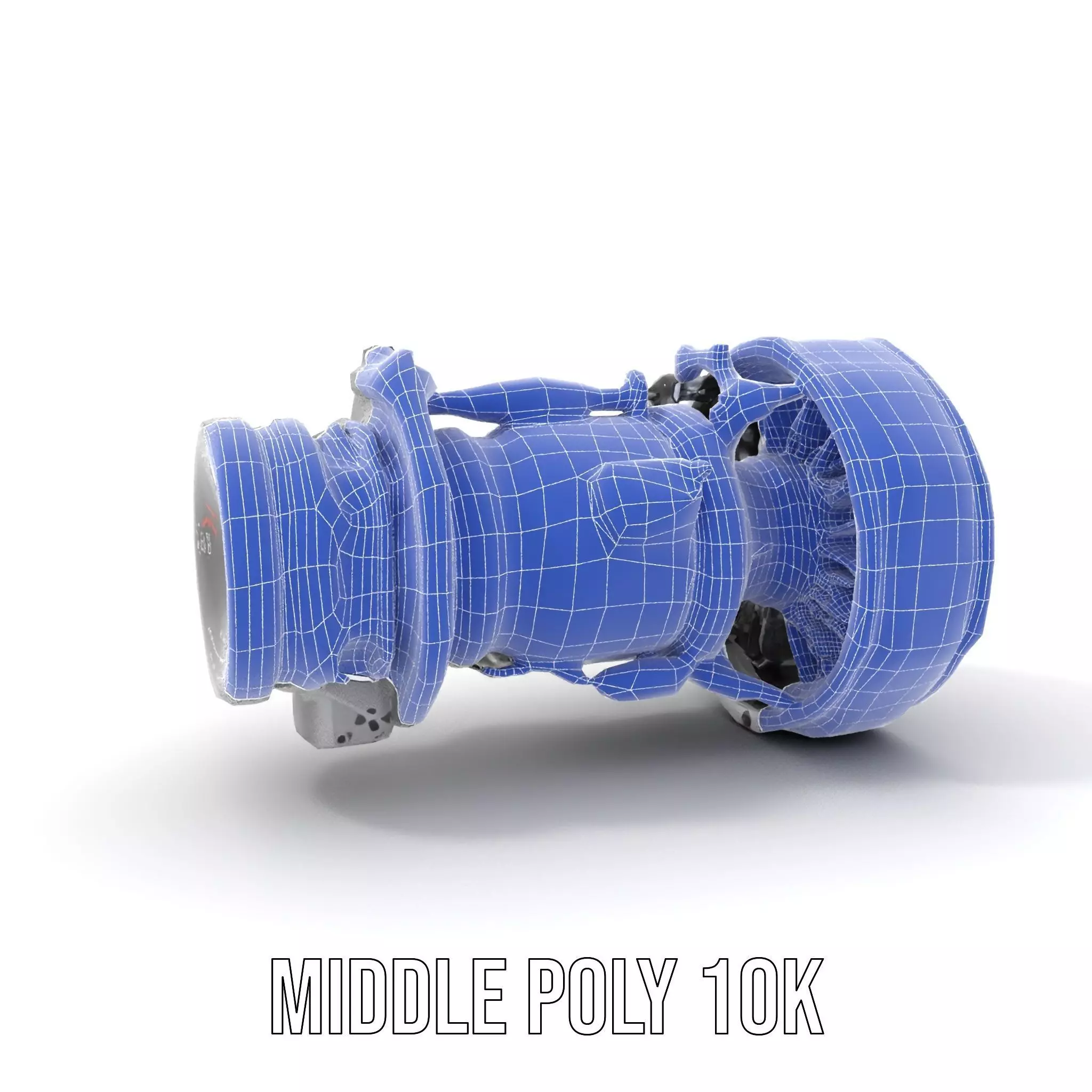 Futuristic Jet Engine model pack Low-poly 3D model_25