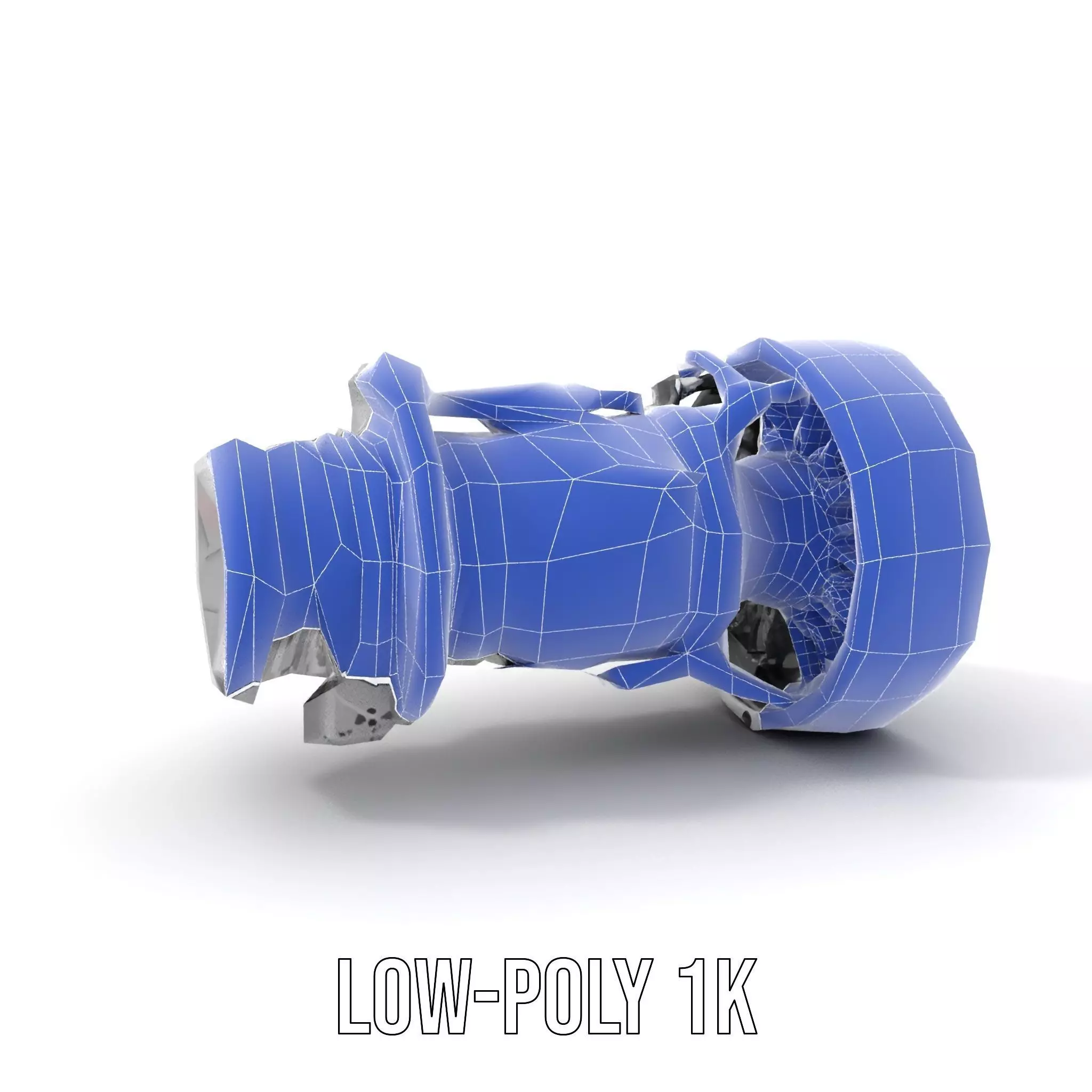 Futuristic Jet Engine model pack Low-poly 3D model_17