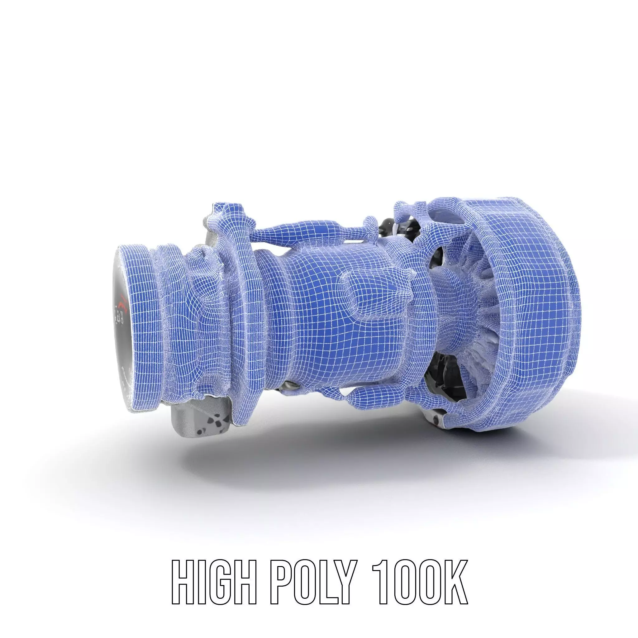 Futuristic Jet Engine model pack Low-poly 3D model_5