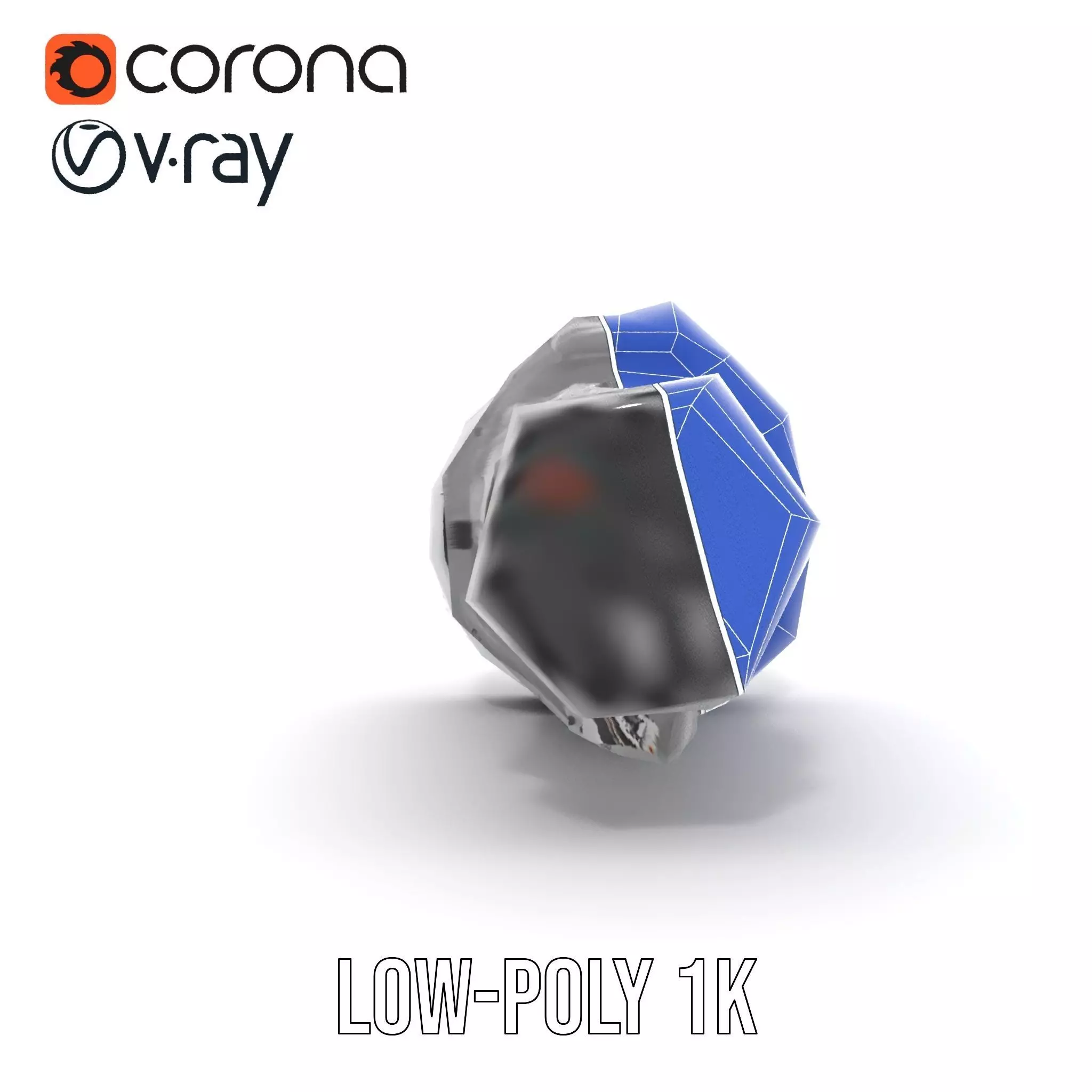 Futuristic Jet Engine model pack Low-poly 3D model_31