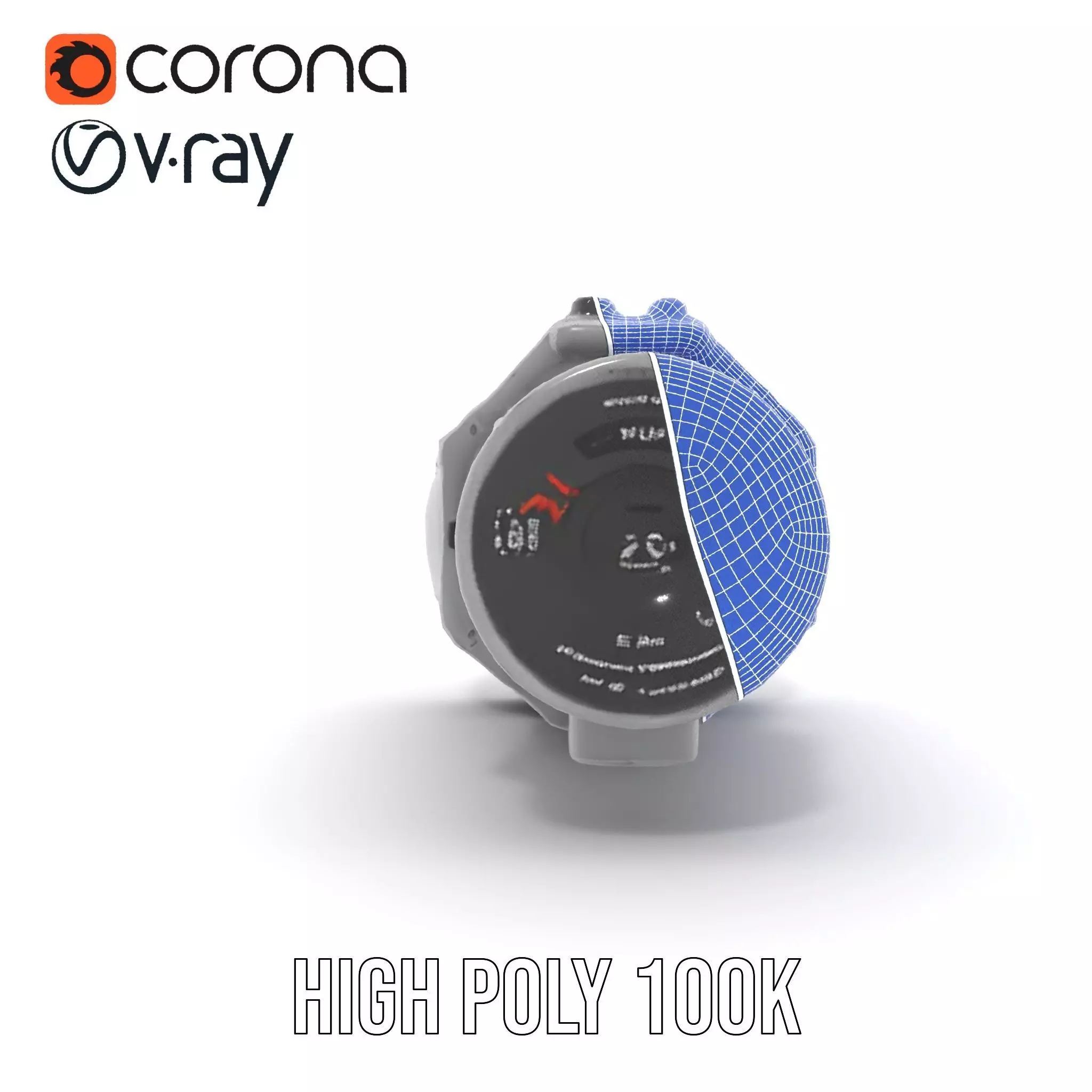 Futuristic Jet Engine model pack Low-poly 3D model_35