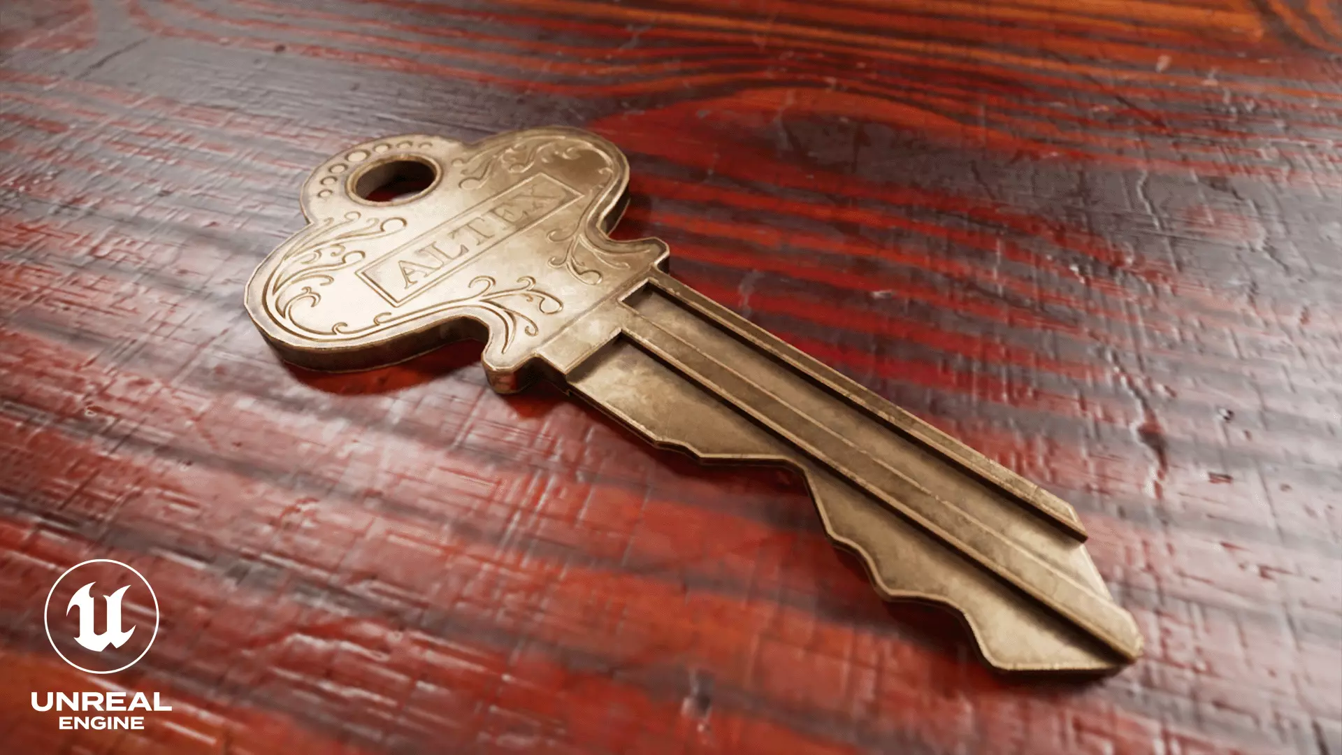 Locker Key Low-poly 3D model_3