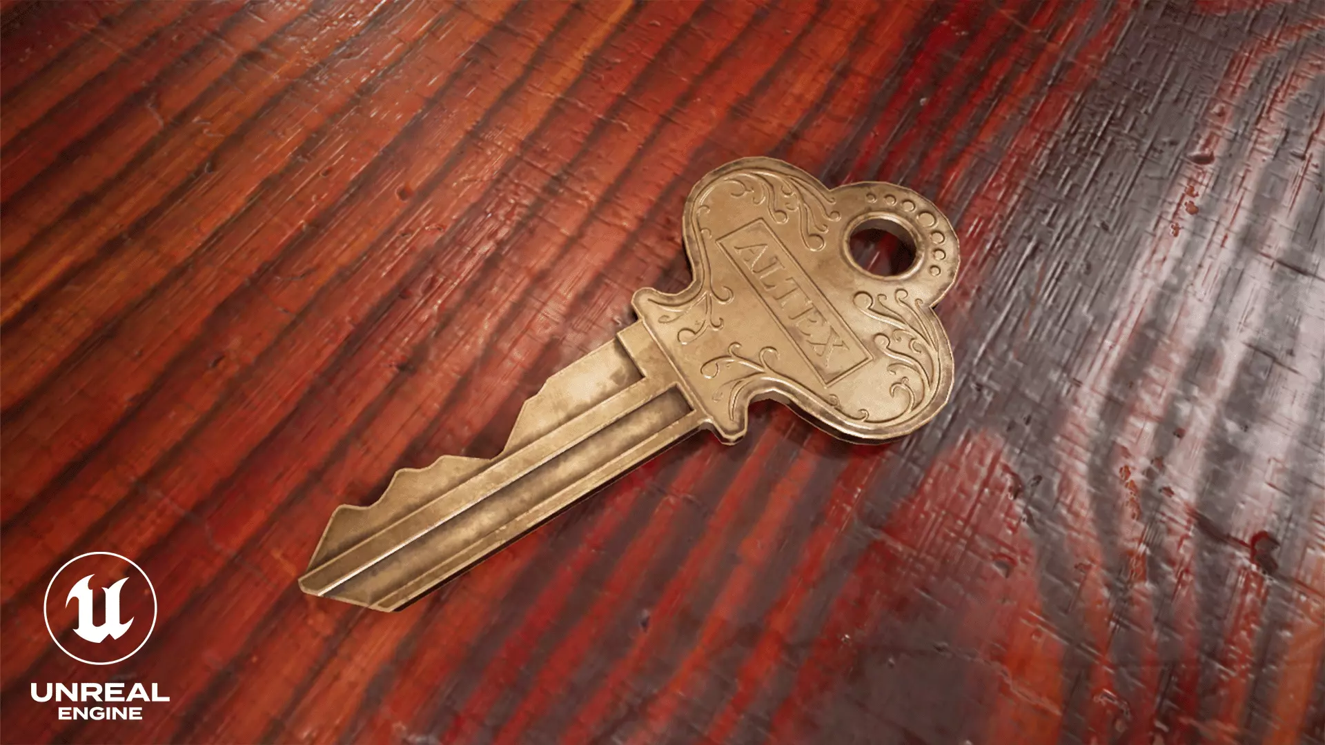 Locker Key Low-poly 3D model_2