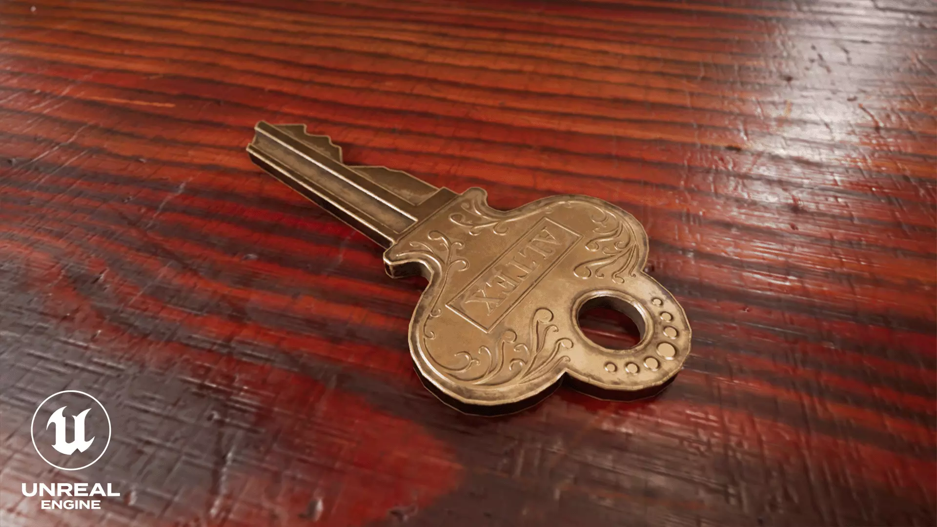 Locker Key Low-poly 3D model_4