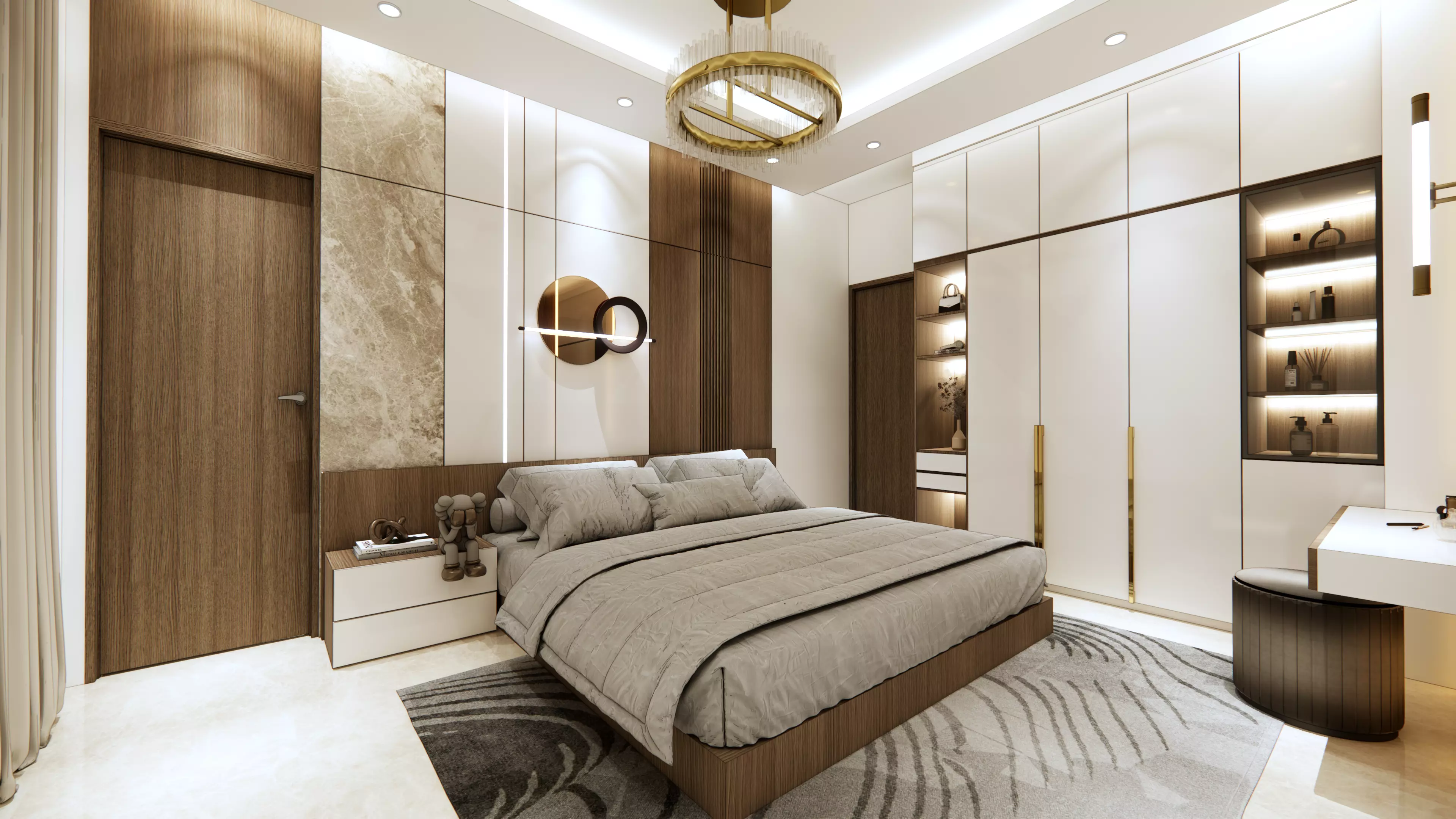 BEDROOM INTERIOR 10 Low-poly 3D model_4