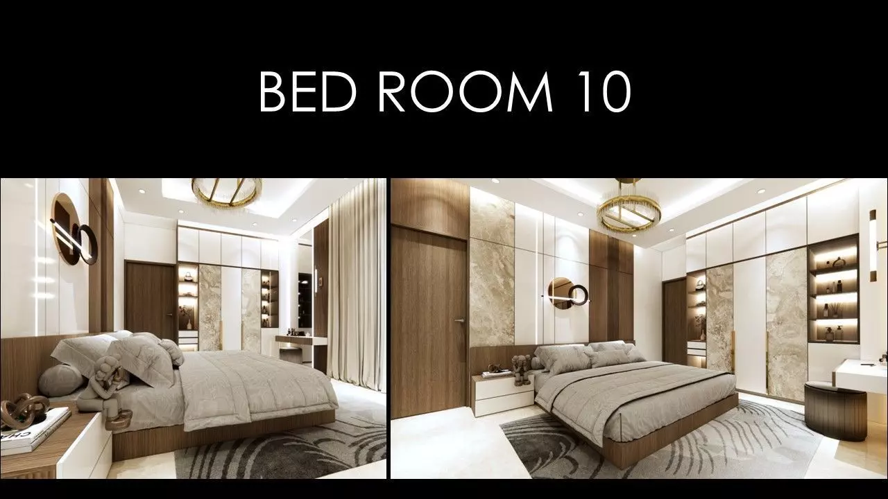 BEDROOM INTERIOR 10 Low-poly 3D model_0