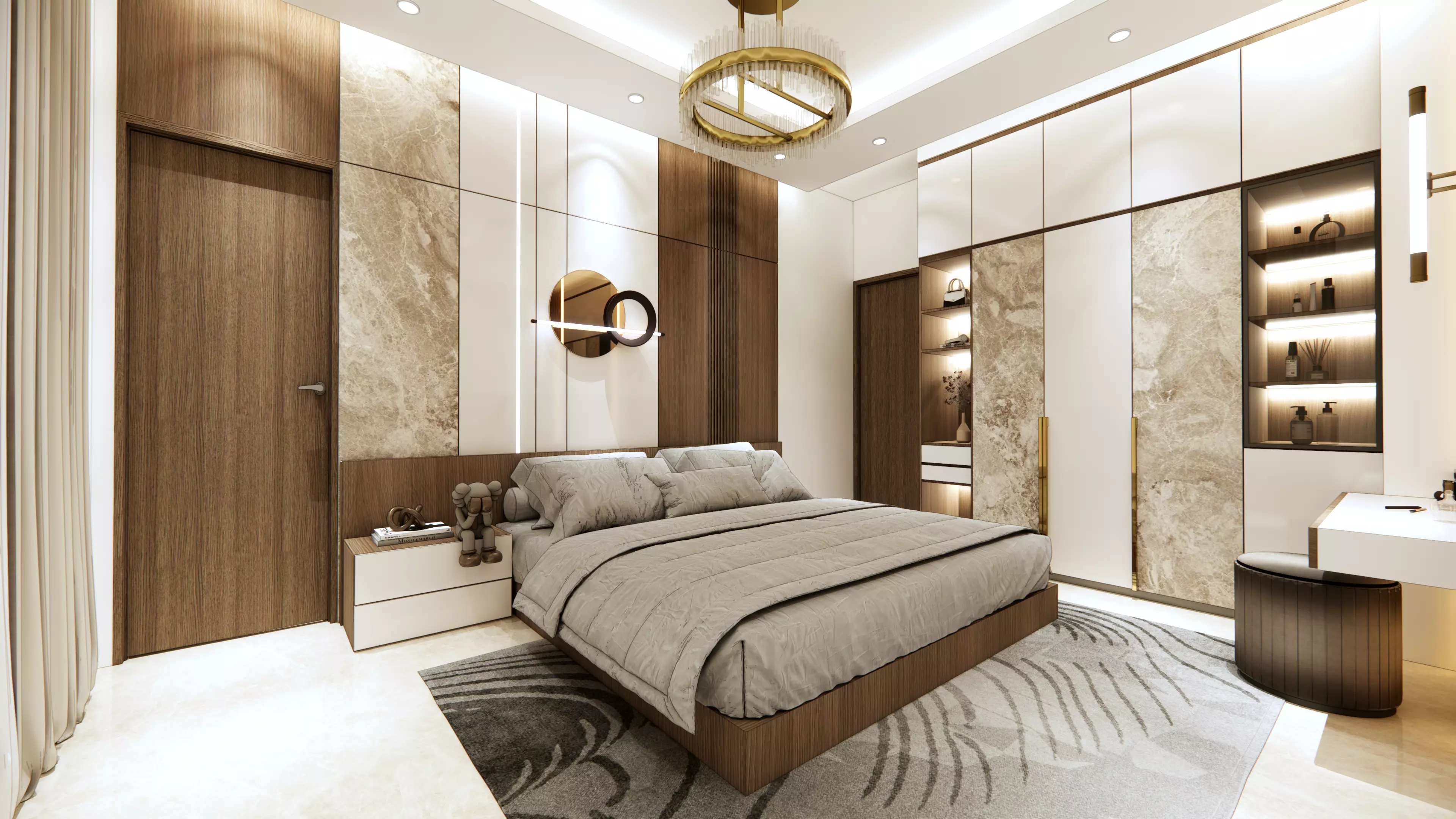 BEDROOM INTERIOR 10 Low-poly 3D model_1