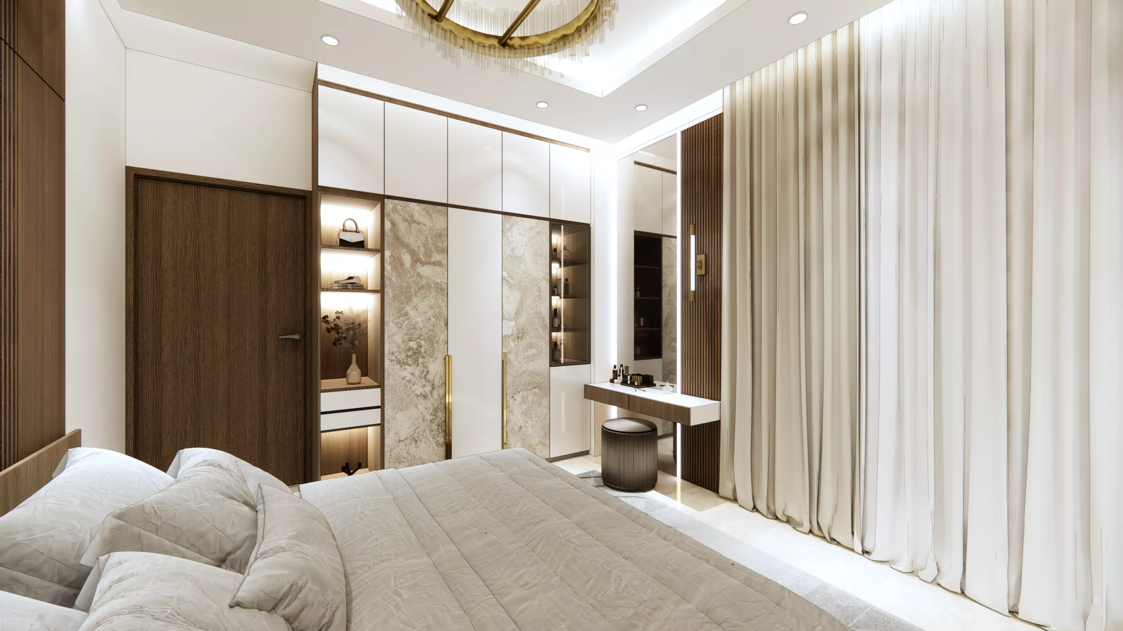 BEDROOM INTERIOR 10 Low-poly 3D model_3