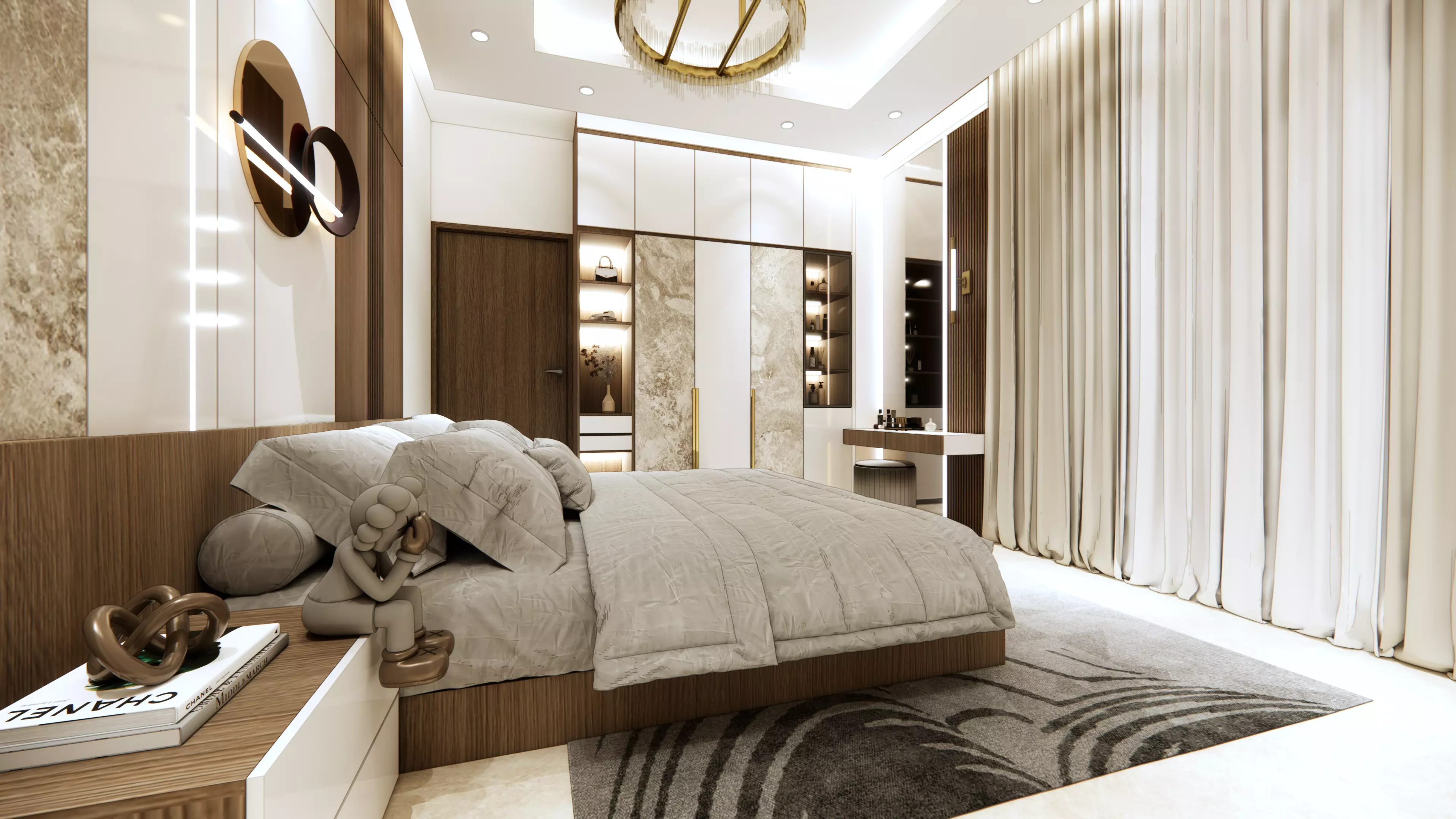 BEDROOM INTERIOR 10 Low-poly 3D model_2