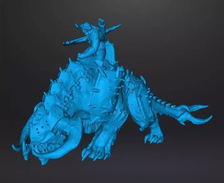 PINKY RIDER DEMON MINIATURE MODEL FIGURE FANTASY SCIFI GAMES RPG 3D print model_11