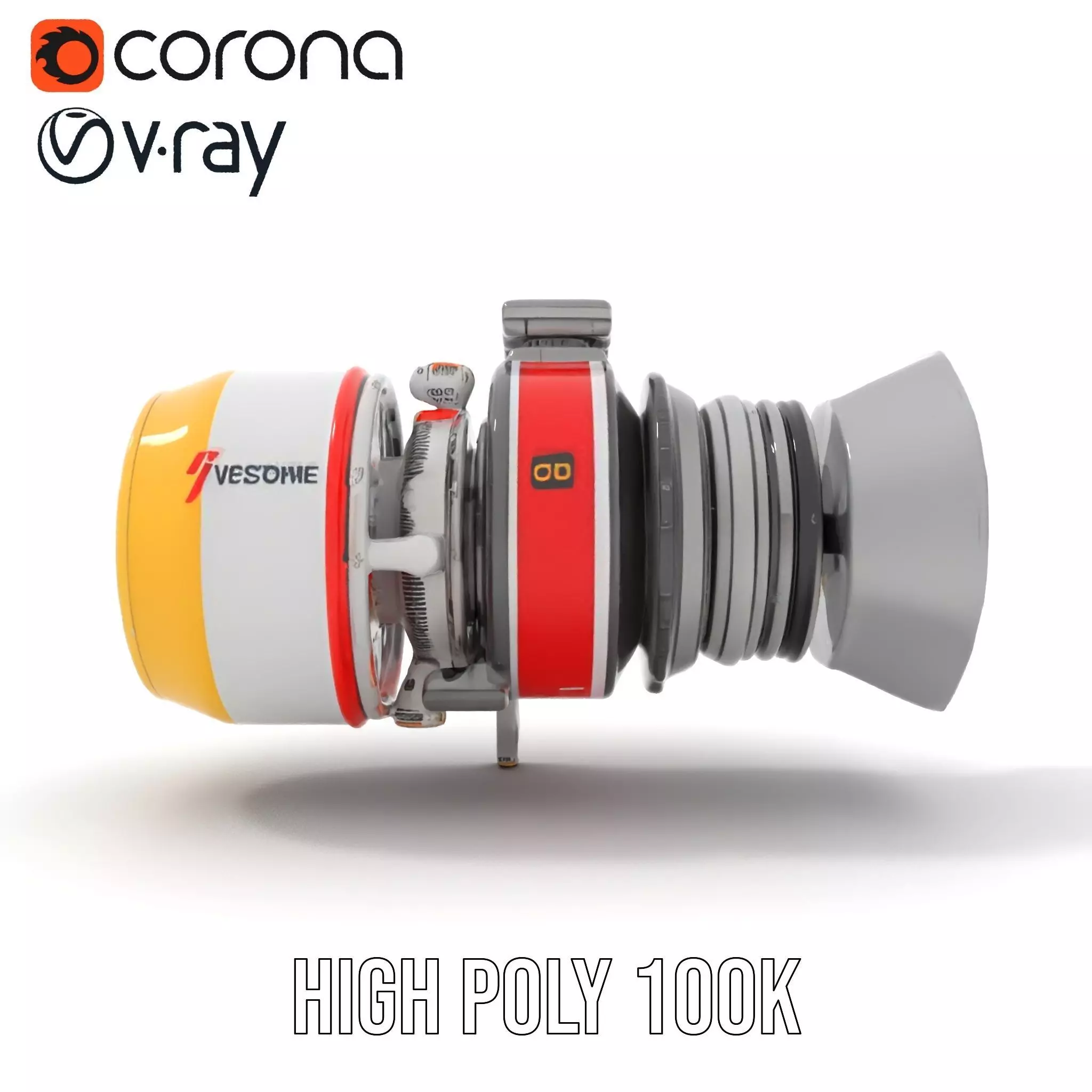 Advanced Turbojet Engine Model Pack Low-poly 3D model_16