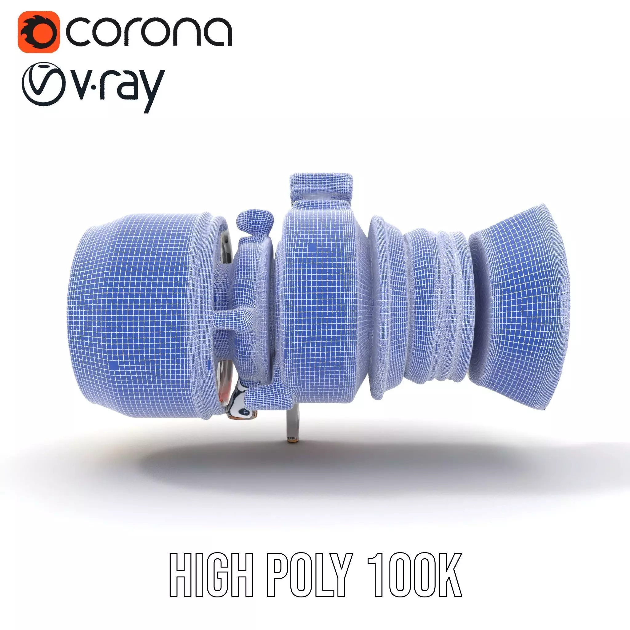 Advanced Turbojet Engine Model Pack Low-poly 3D model_32