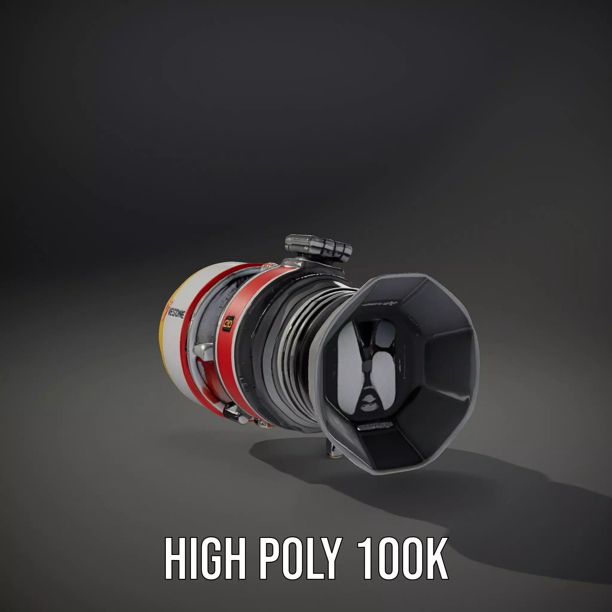 Advanced Turbojet Engine Model Pack Low-poly 3D model_9
