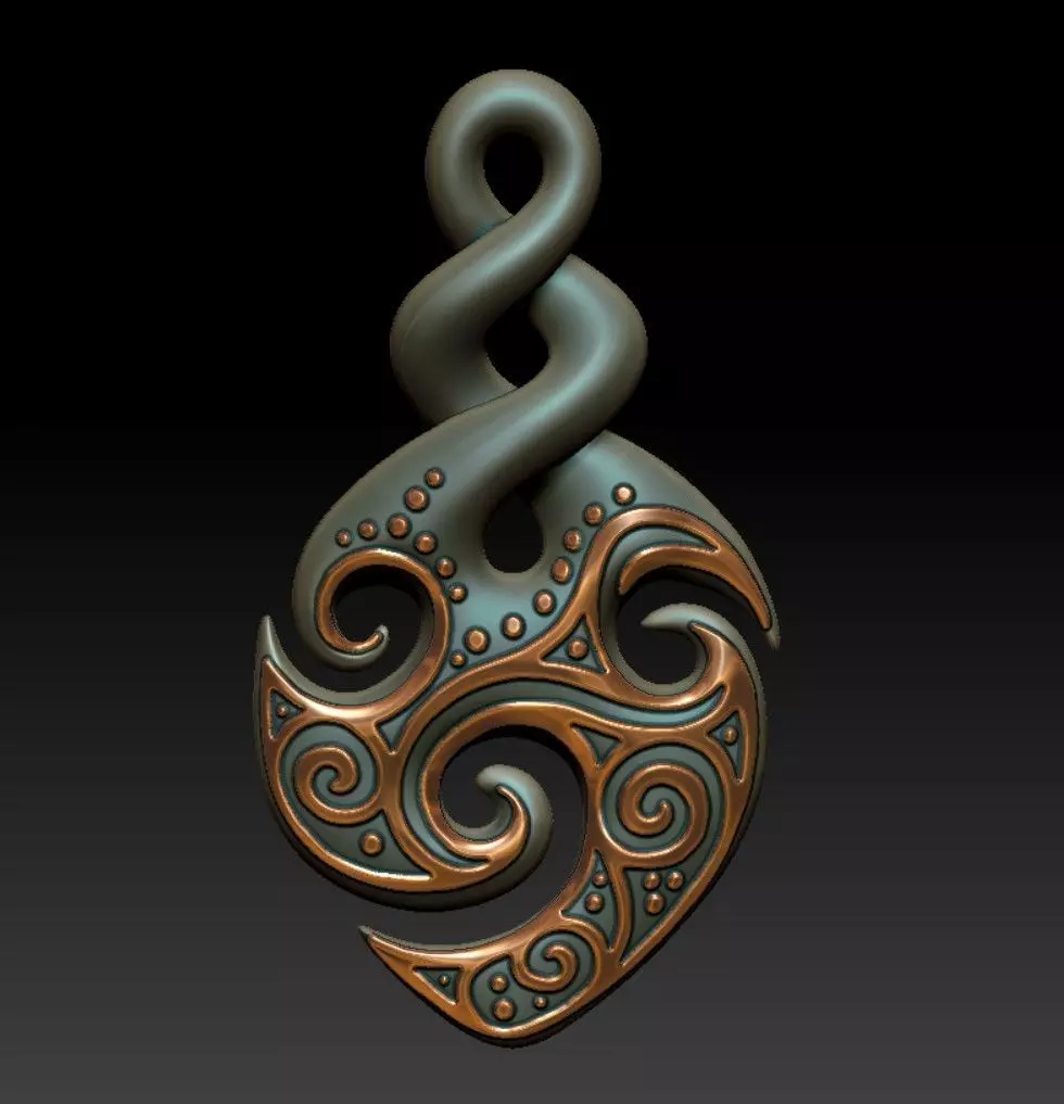 Pendant tribal 3D print model