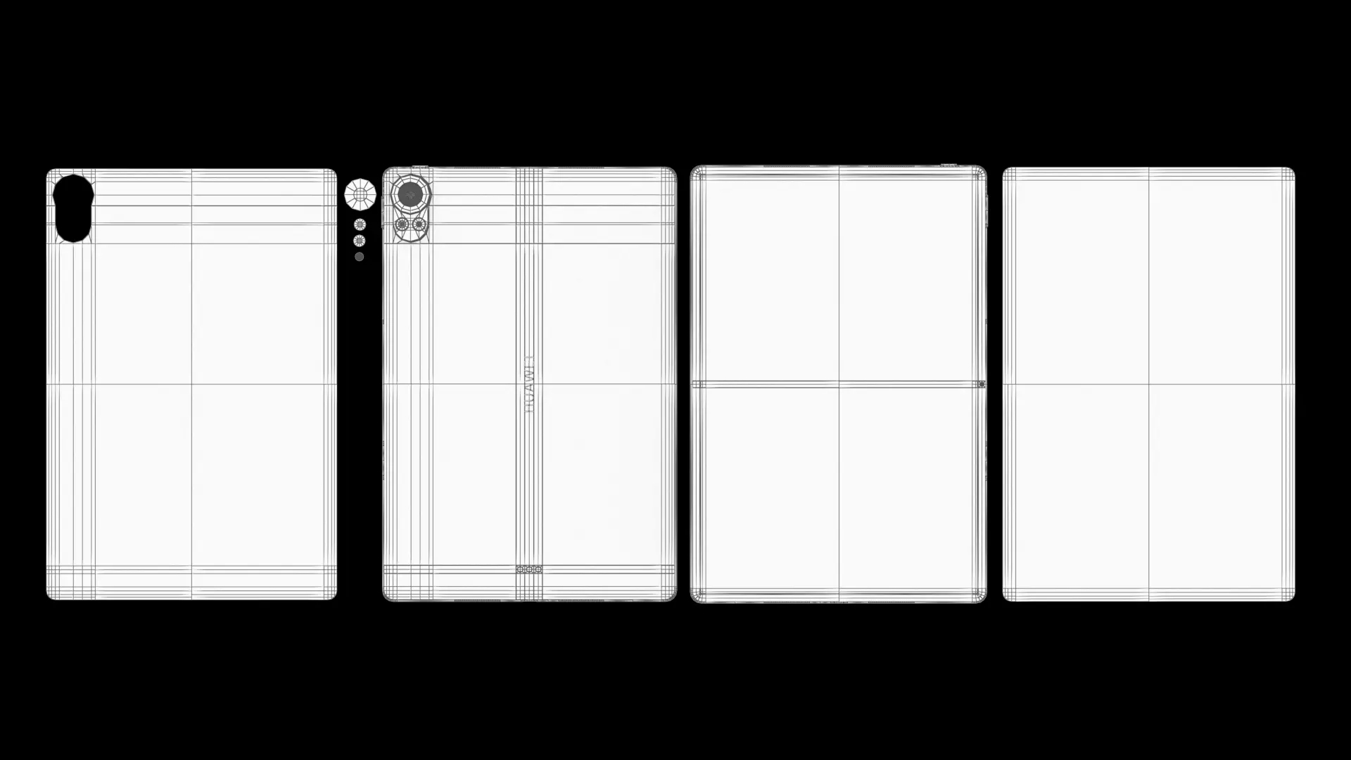 Huawei MatePad Air Gray 2025 Low-poly 3D model_5