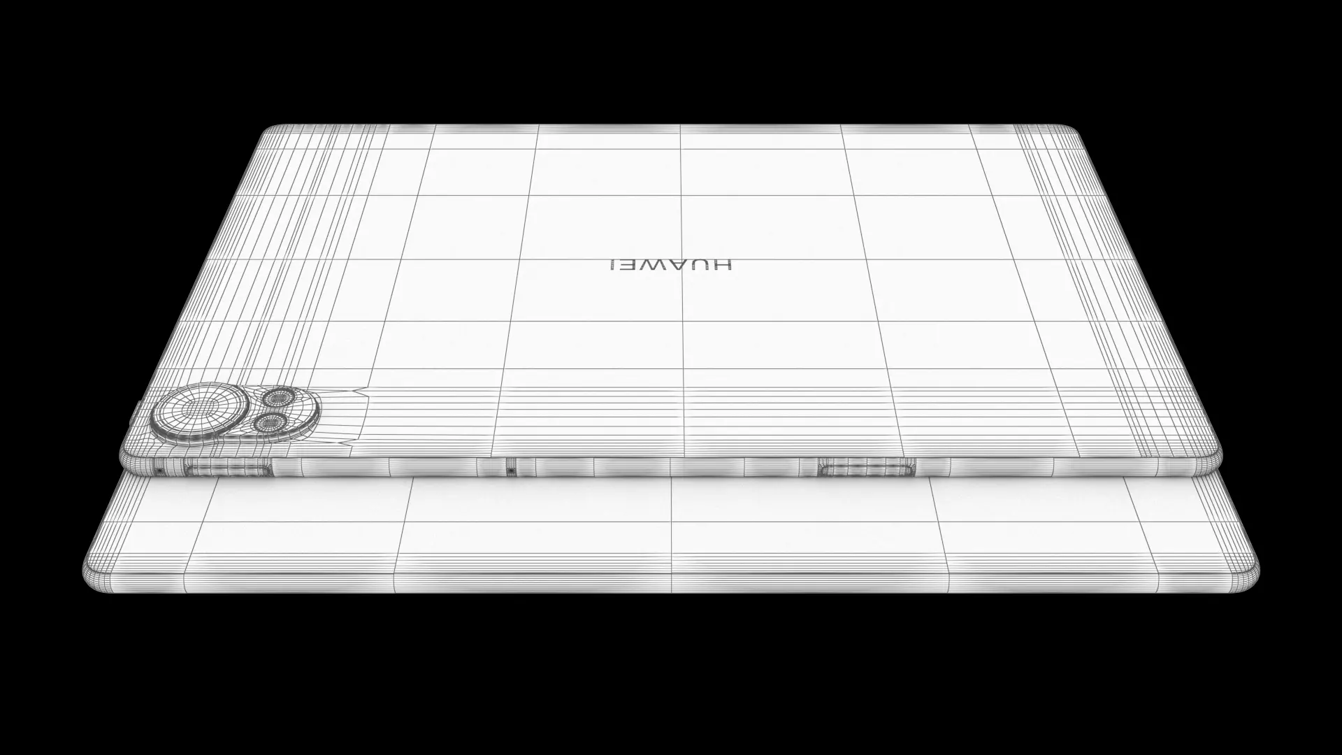 Huawei MatePad Air Gray 2025 Low-poly 3D model_10