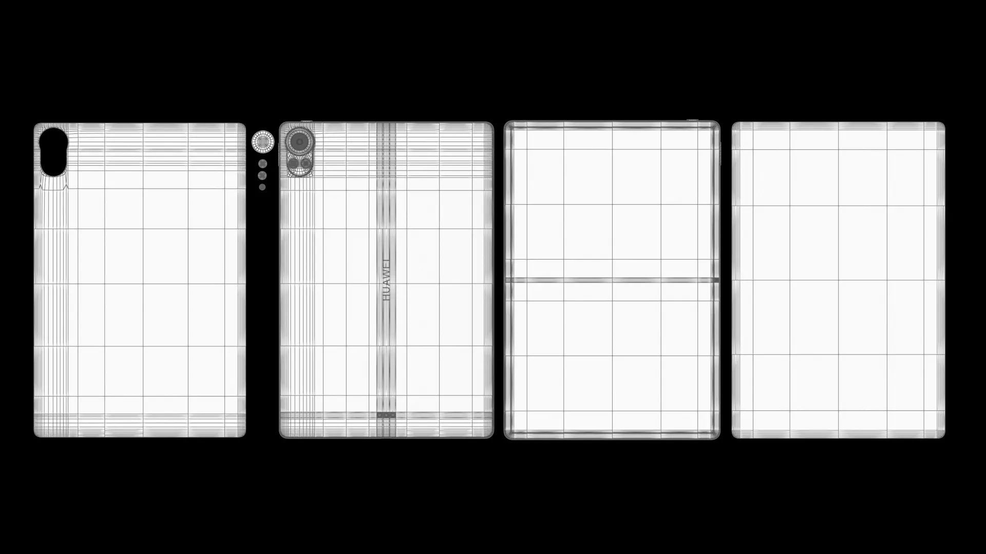 Huawei MatePad Air Gray 2025 Low-poly 3D model_6