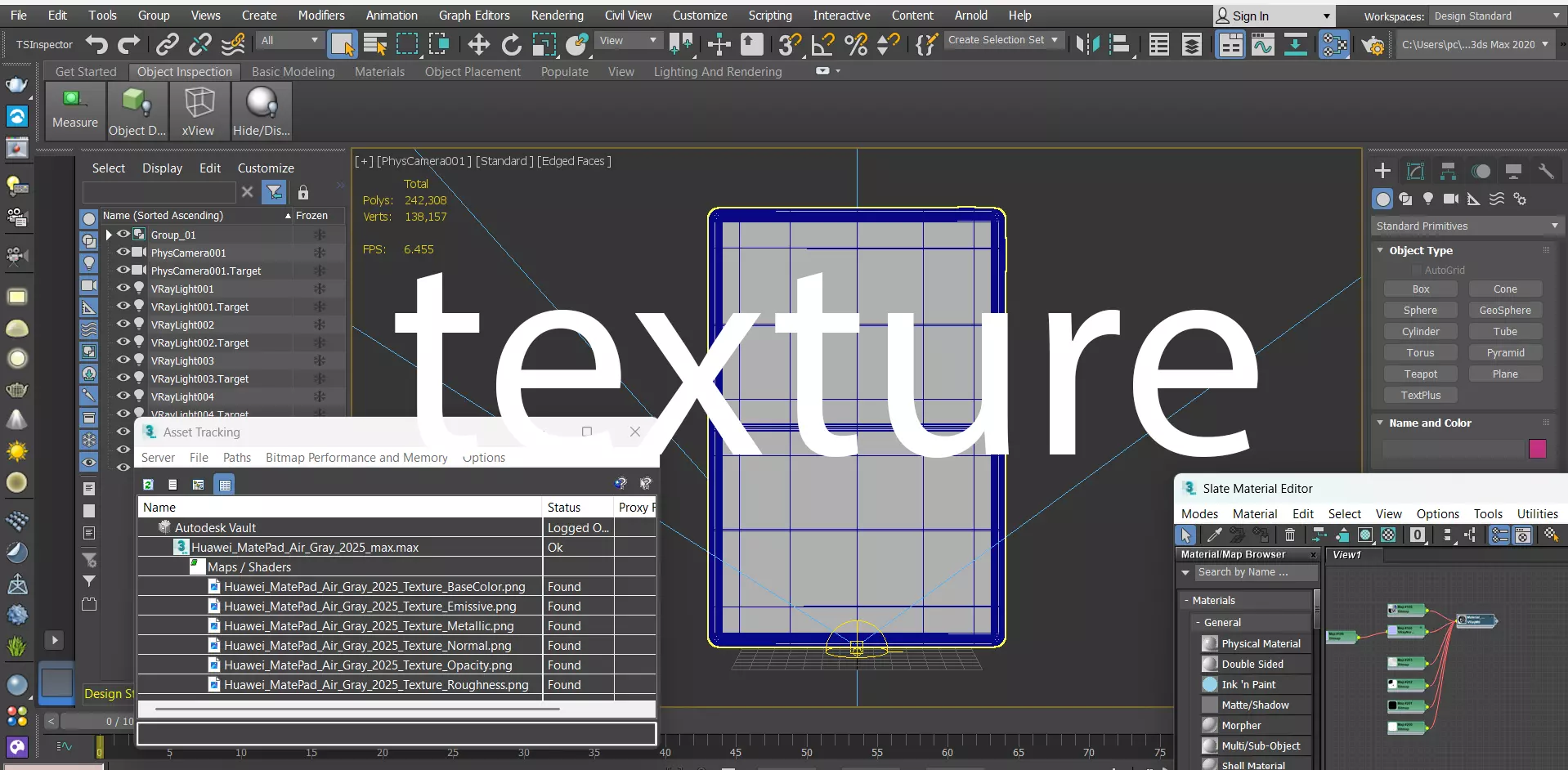 Huawei MatePad Air Gray 2025 Low-poly 3D model_12