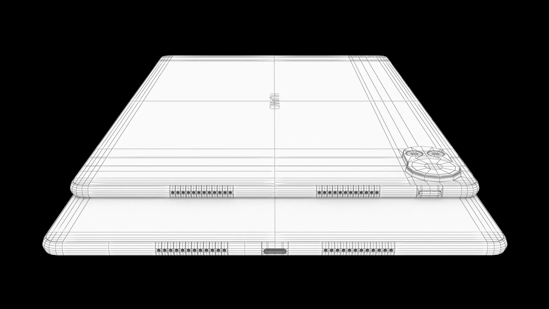 Huawei MatePad Air Gray 2025 Low-poly 3D model_7