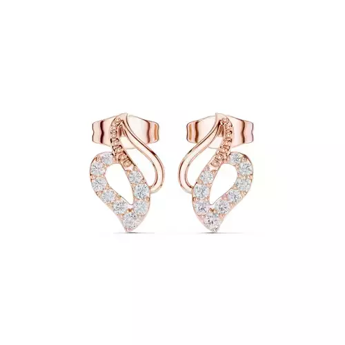 Round Cut Diamond Stud Earring 3DM STL Video
