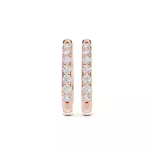 Round Cut Diamond Minimalist Earring 3DM STL Video